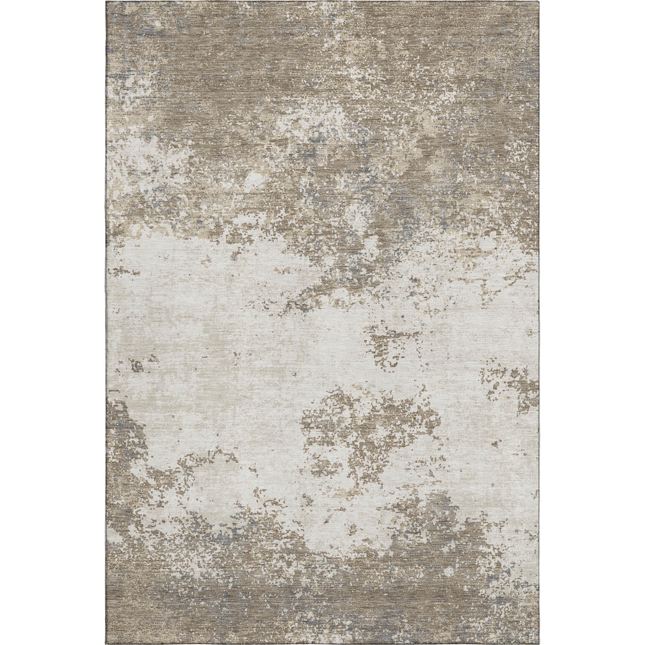 Dublin Machine Washable Transitional Taupe Brown Rug 2'6" x 3'10" #shape_Rectangle