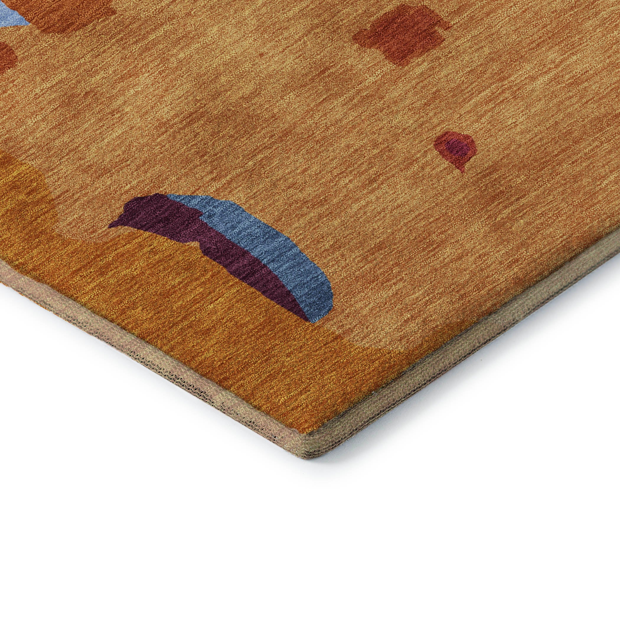 Lisbon Machine Washable Transitional Copper Orange Rug 1'8" x 2'6" #shape_Rectangle