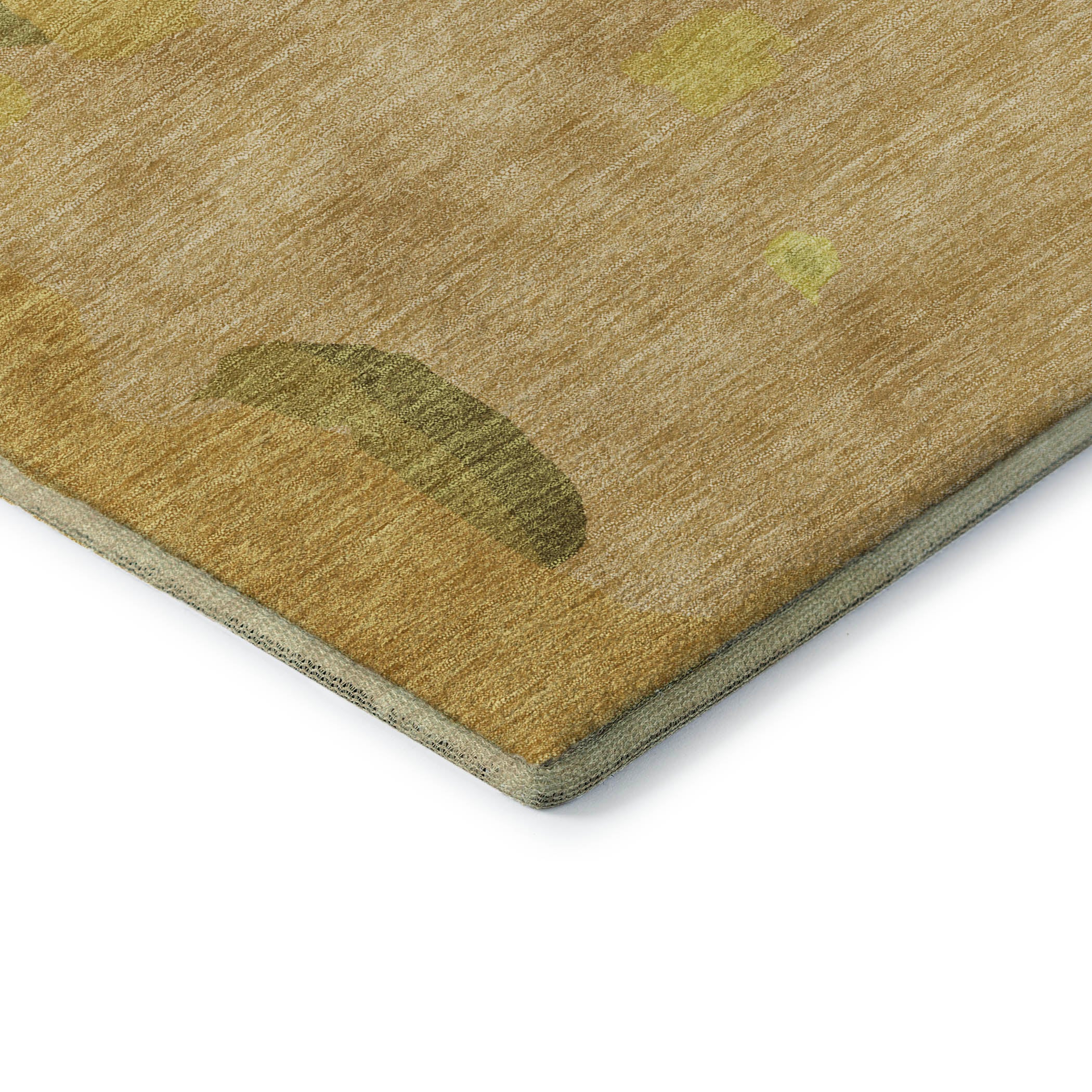 Lisbon Machine Washable Transitional Gold Rug 1'8" x 2'6" #shape_Rectangle