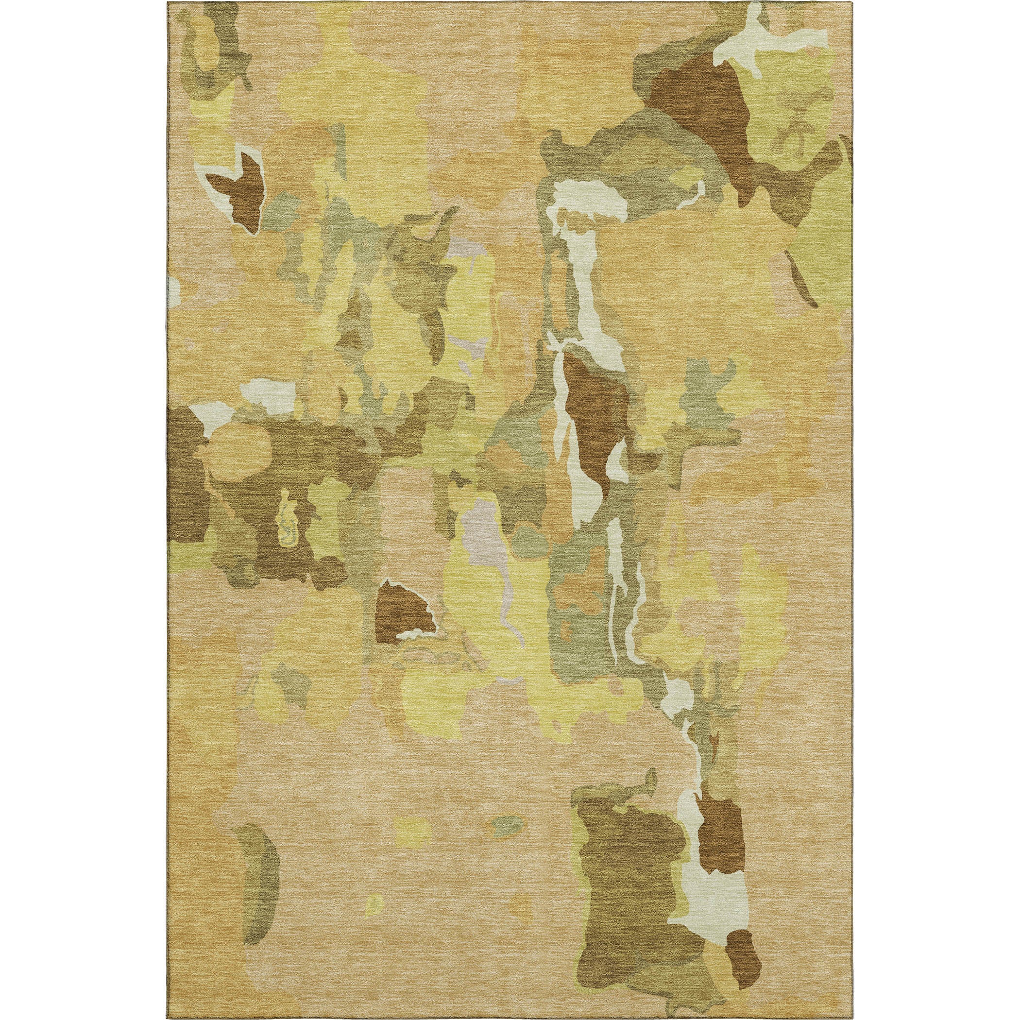 Lisbon Machine Washable Transitional Gold Rug 2'6" x 3'10" #shape_Rectangle