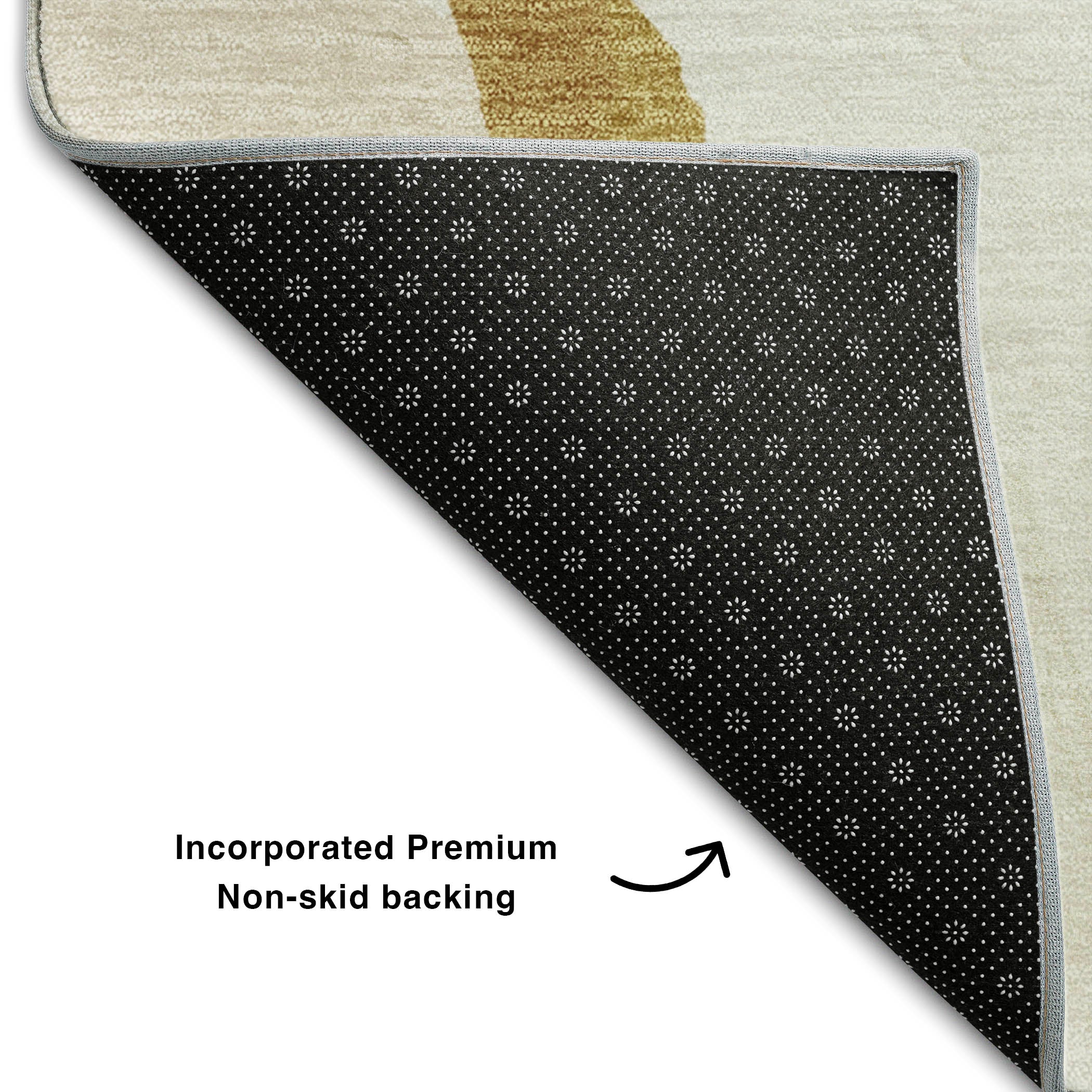 Lisbon Machine Washable Transitional Ivory Rug 1'8" x 2'6" #shape_Rectangle
