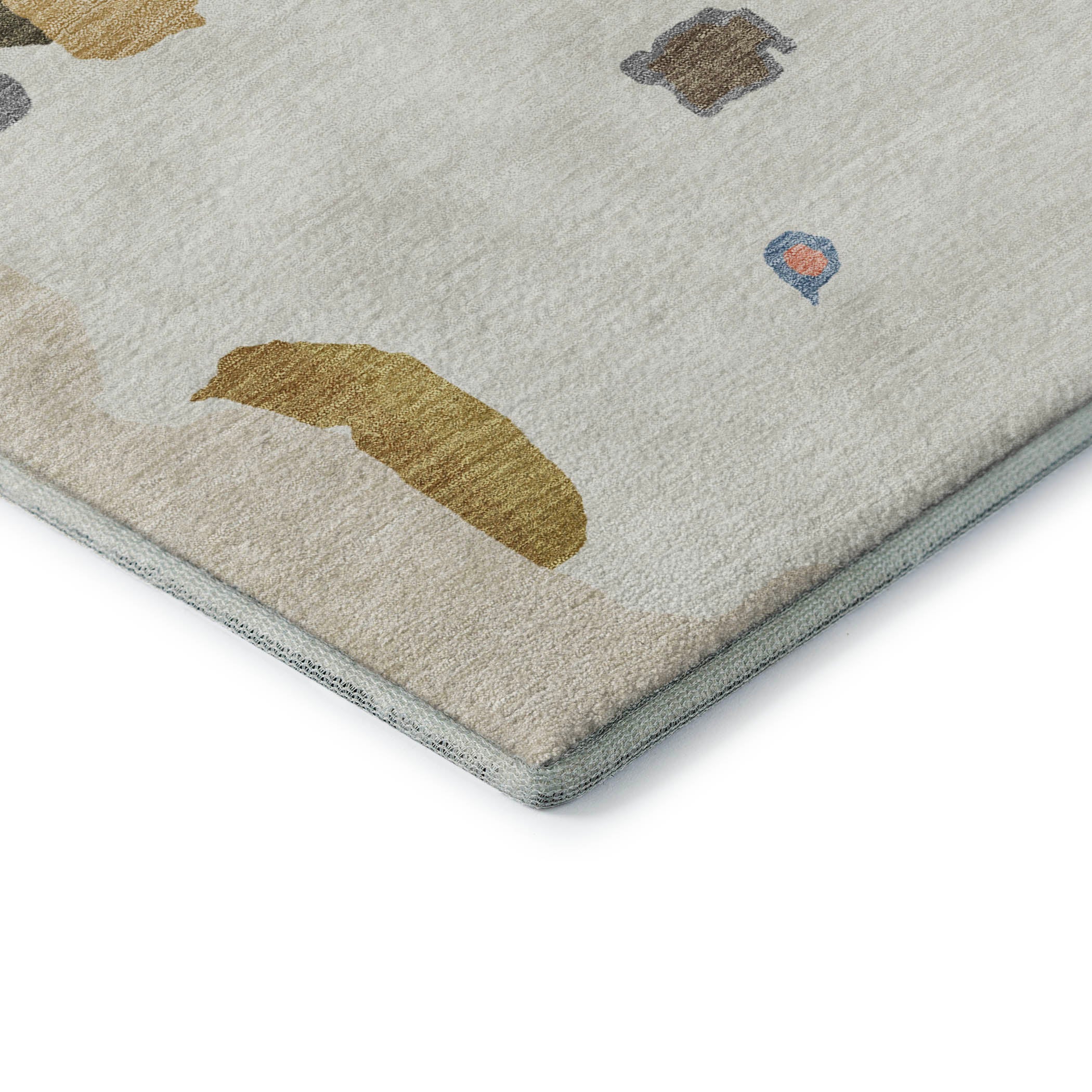 Lisbon Machine Washable Transitional Ivory Rug 1'8" x 2'6" #shape_Rectangle