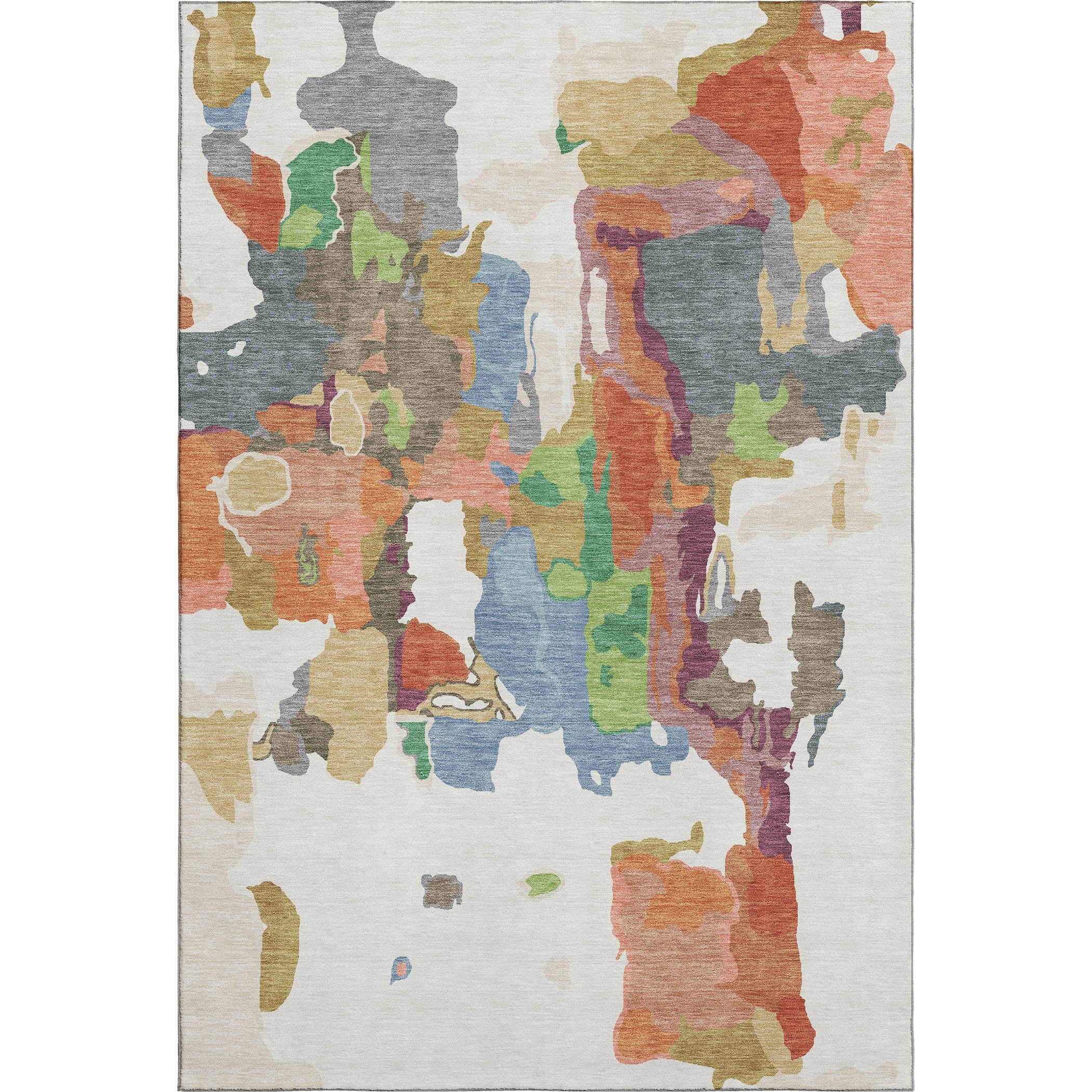 Lisbon Machine Washable Transitional Ivory Rug 2'6" x 3'10" #shape_Rectangle