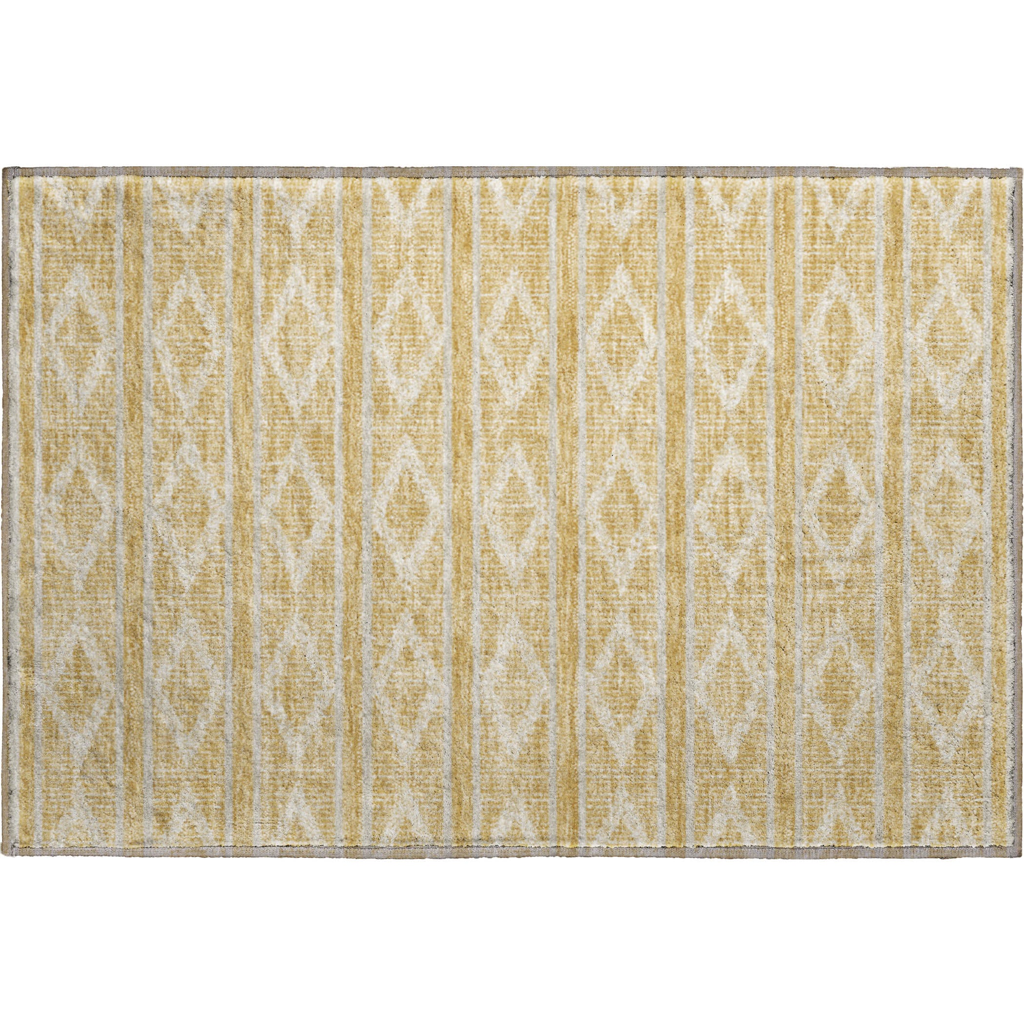 Athens Machine Washable Transitional Gold Rug 1'8" x 2'6" #shape_Rectangle