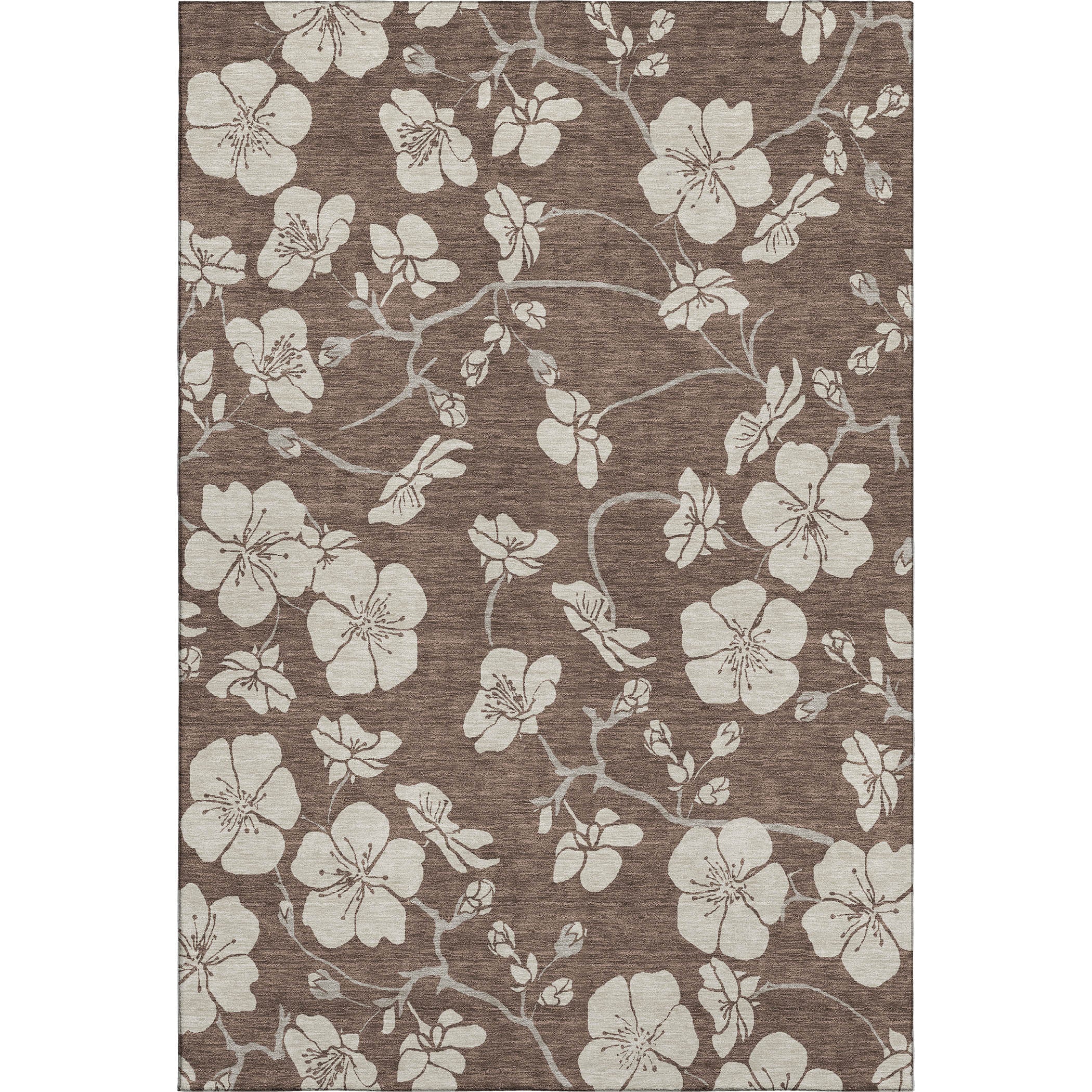 Oaxaca Machine Washable Transitional Brown Rug 2'6" x 3'10" #shape_Rectangle