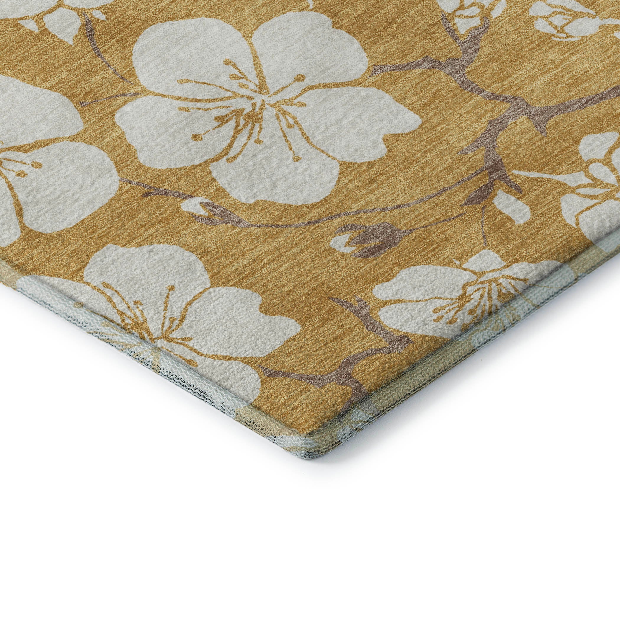Oaxaca Machine Washable Transitional Gold Rug 1'8" x 2'6" #shape_Rectangle