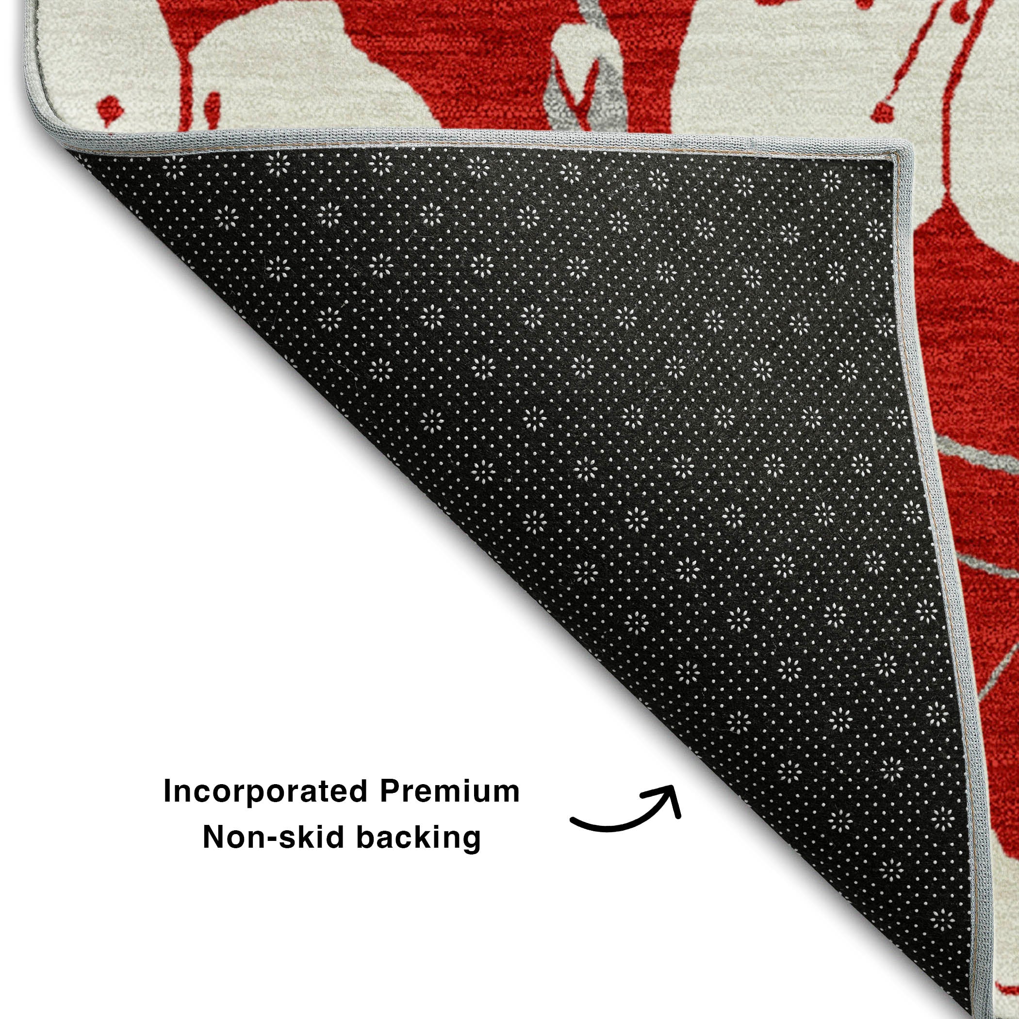 Oaxaca Machine Washable Transitional Red Rug 1'8" x 2'6" #shape_Rectangle