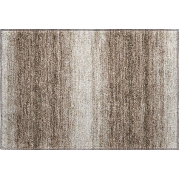 Tallinn Machine Washable Transitional Brown Rug 1'8" x 2'6"