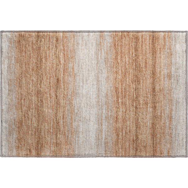 Tallinn Machine Washable Transitional Copper Orange Rug 1'8" x 2'6"