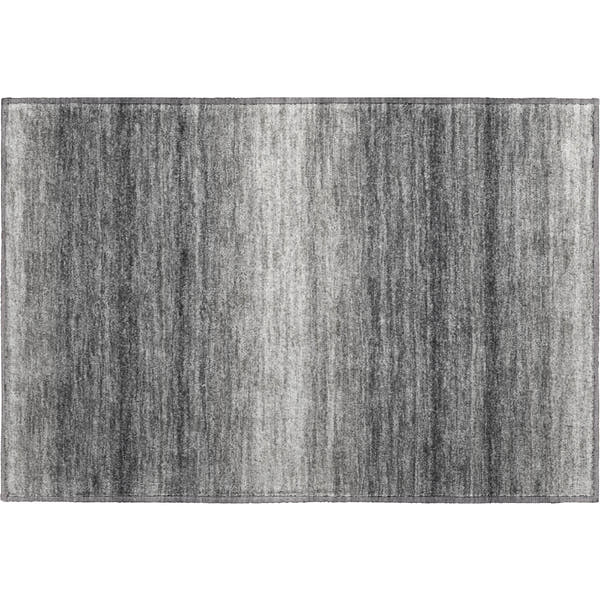 Tallinn Machine Washable Transitional Gray Rug 1'8" x 2'6"