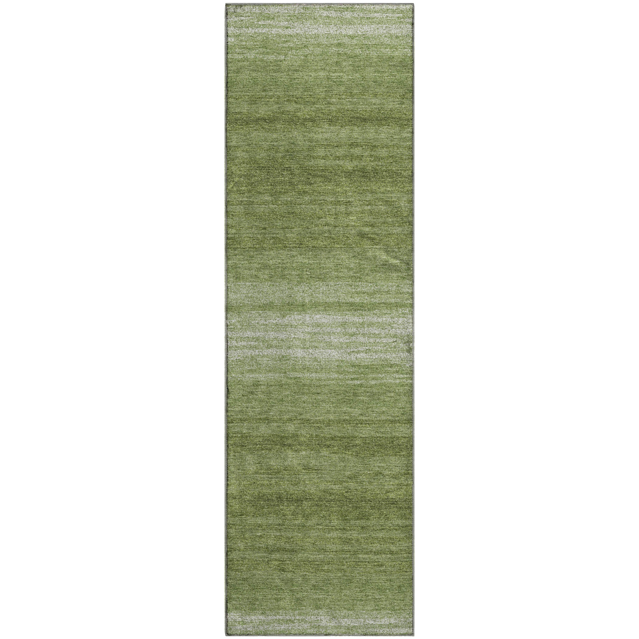 Tallinn Machine Washable Transitional Green Rug 2'3" x 7'6" #shape_Runner