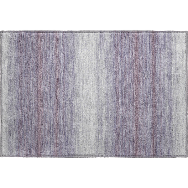 Tallinn Machine Washable Transitional Lavender Purple Rug 1'8" x 2'6"