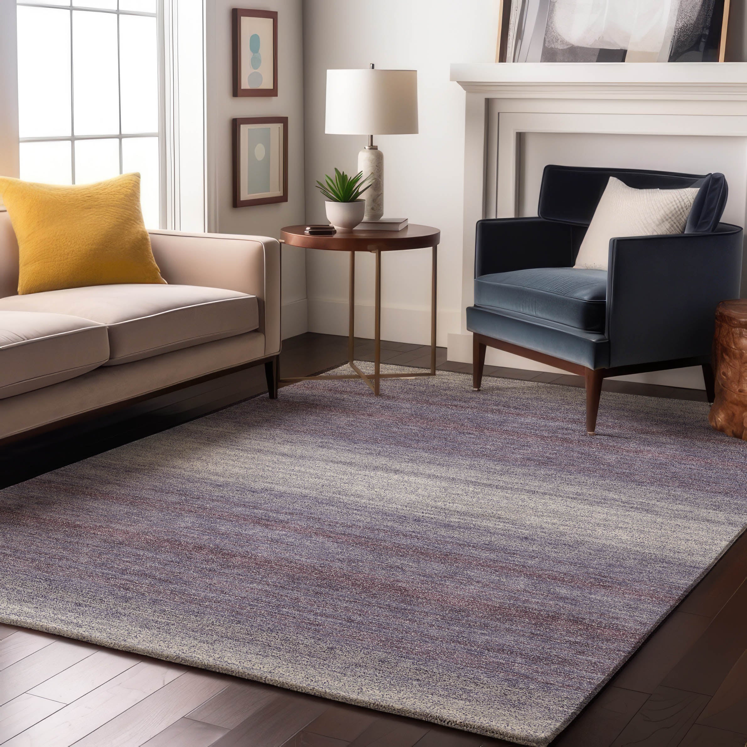 Tallinn Machine Washable Transitional Lavender Purple Rug 2'6" x 3'10" #shape_Rectangle