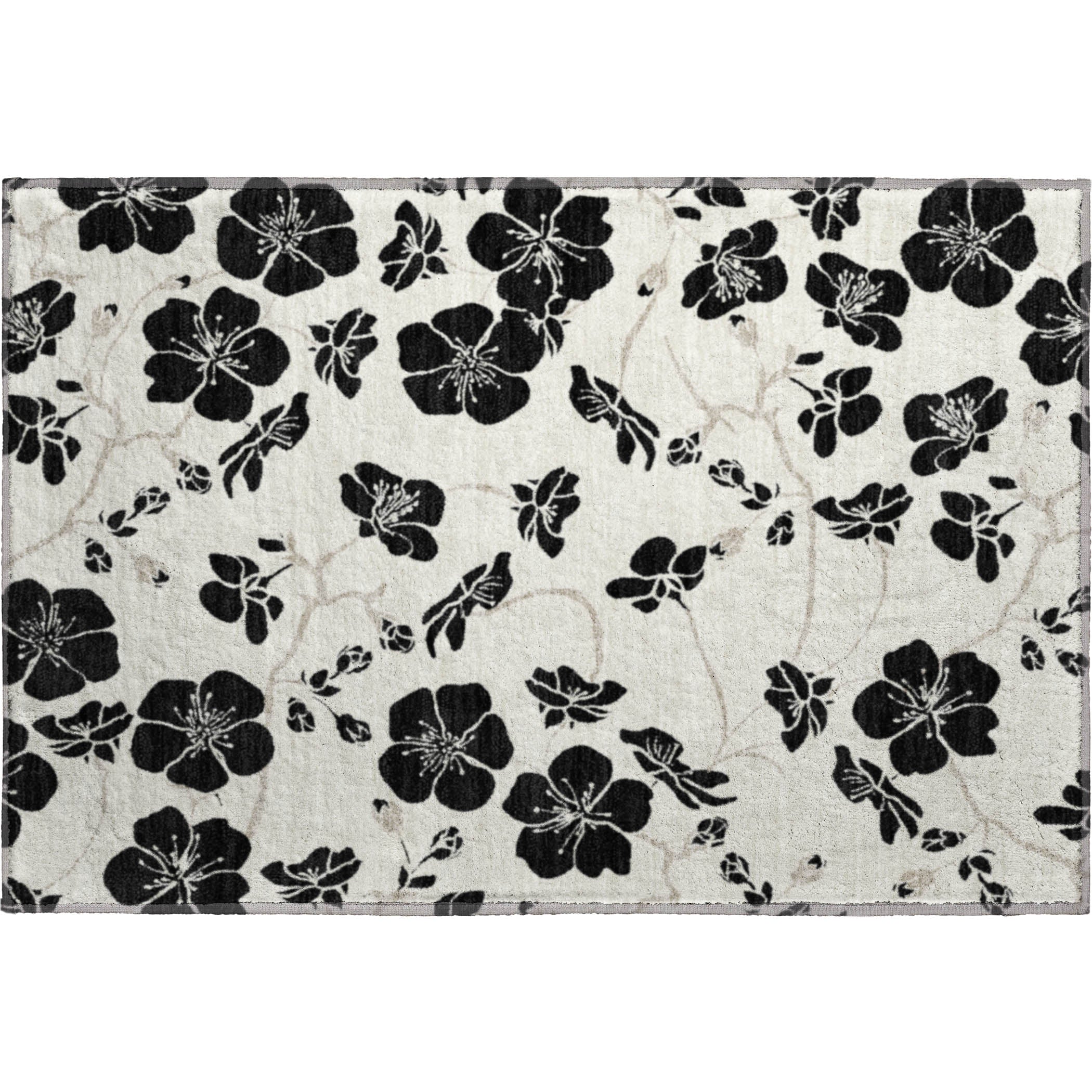 Chiang Mai Machine Washable Transitional Ivory Rug 1'8" x 2'6" #shape_Rectangle