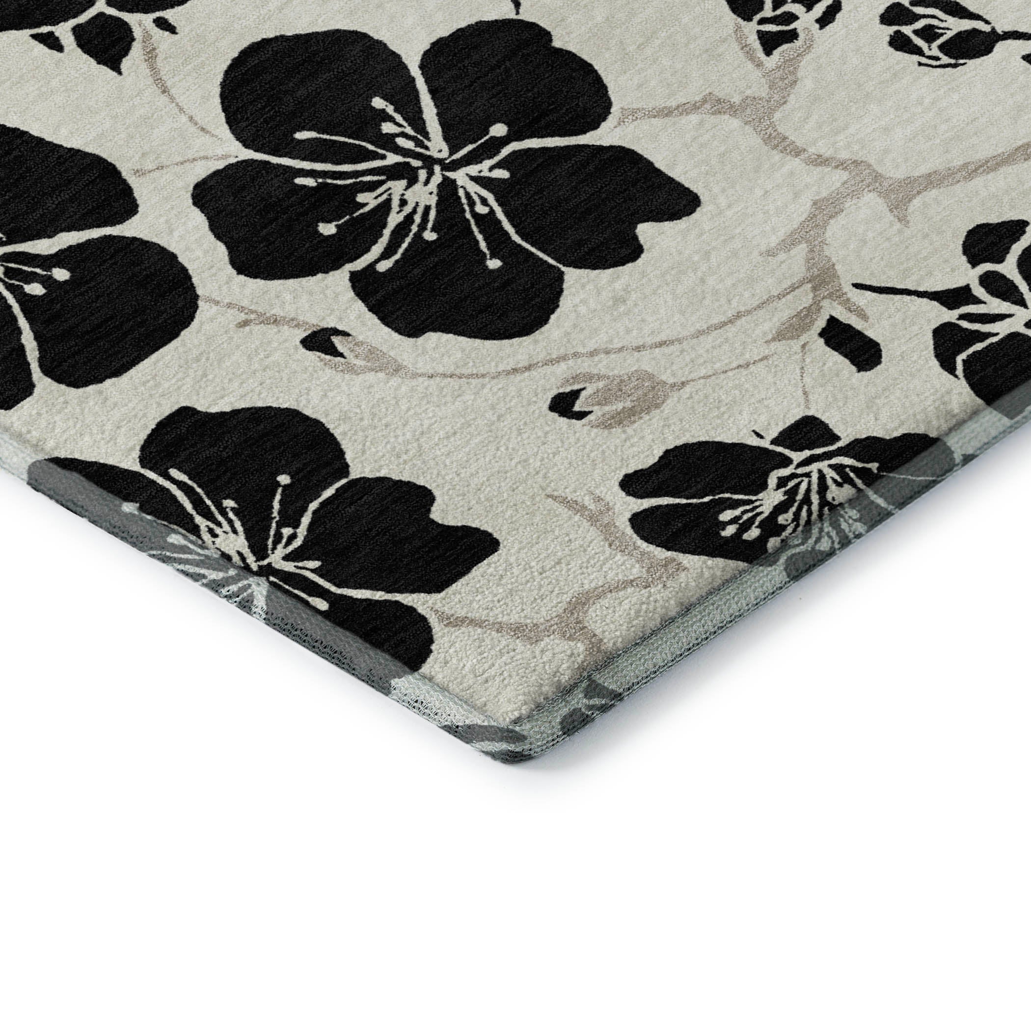 Chiang Mai Machine Washable Transitional Ivory Rug 1'8" x 2'6" #shape_Rectangle