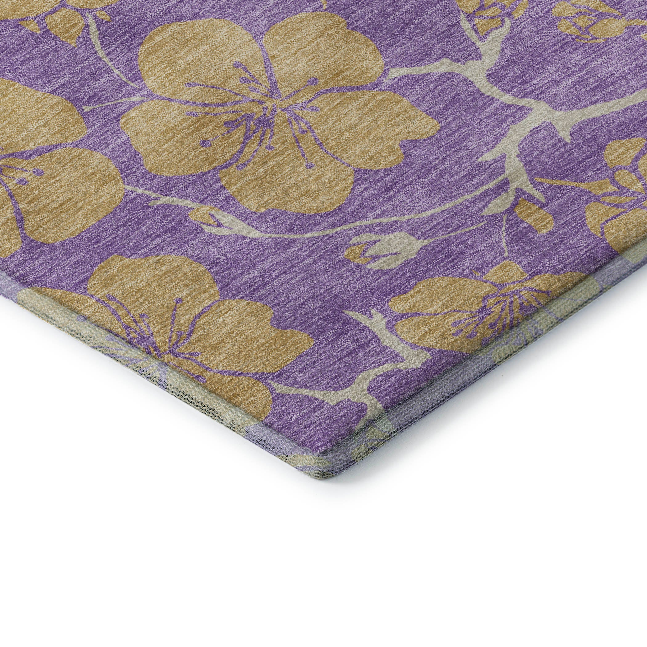 Chiang Mai Machine Washable Transitional Purple Rug 1'8" x 2'6" #shape_Rectangle