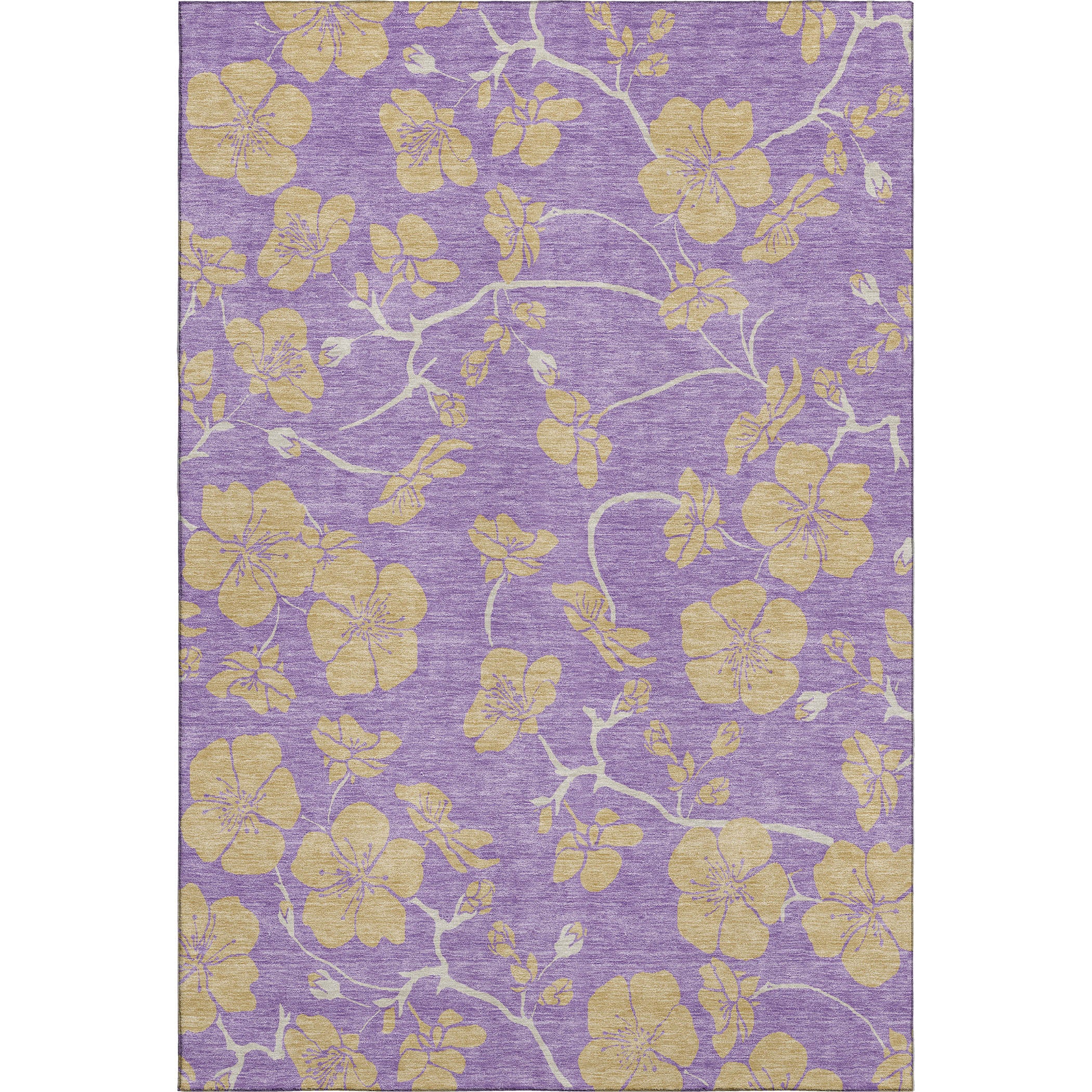 Chiang Mai Machine Washable Transitional Purple Rug 2'6" x 3'10" #shape_Rectangle