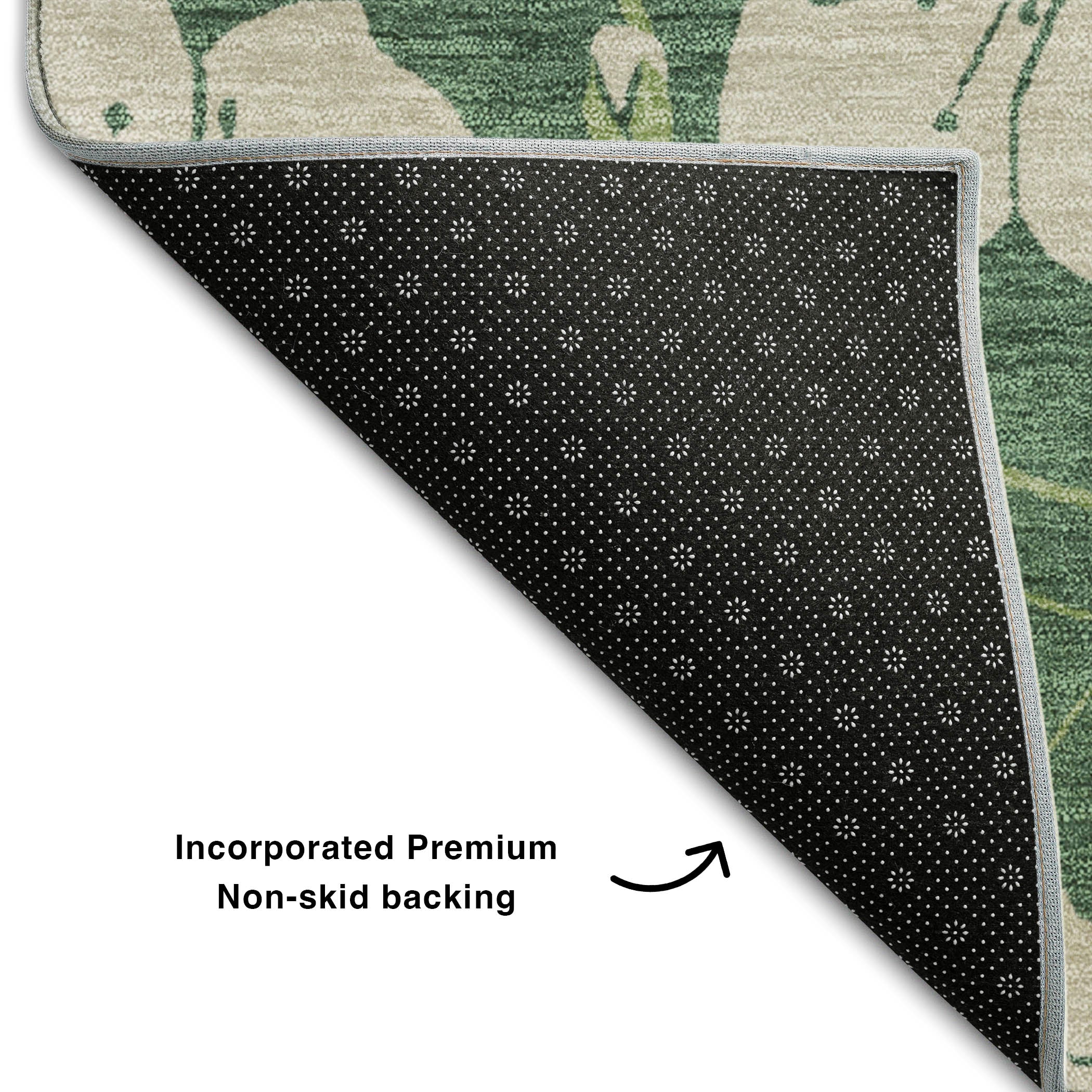 Chiang Mai Machine Washable Transitional Sage Green Rug 1'8" x 2'6" #shape_Rectangle