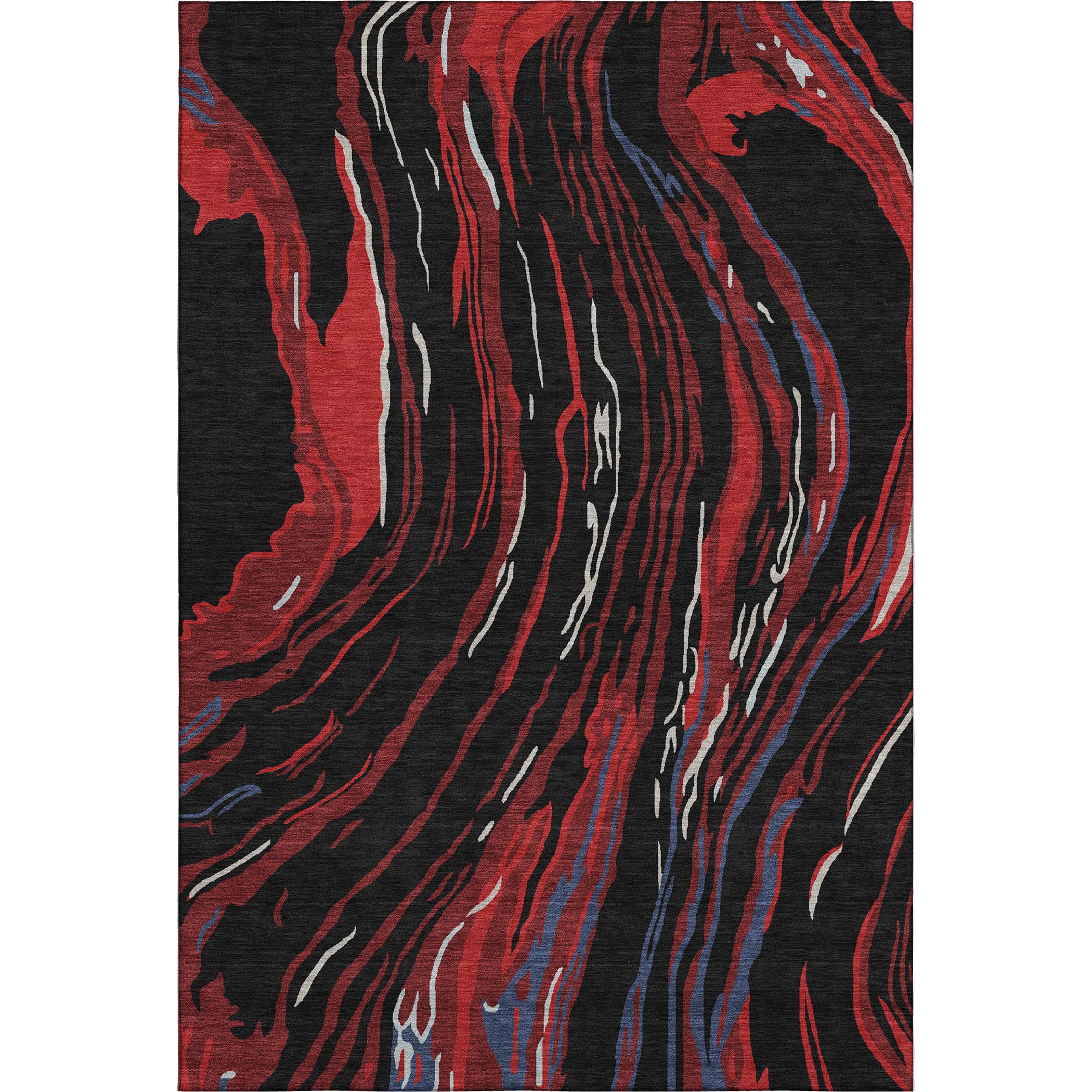 Bogota Machine Washable Transitional Black Rug 2'6" x 3'10" #shape_Rectangle