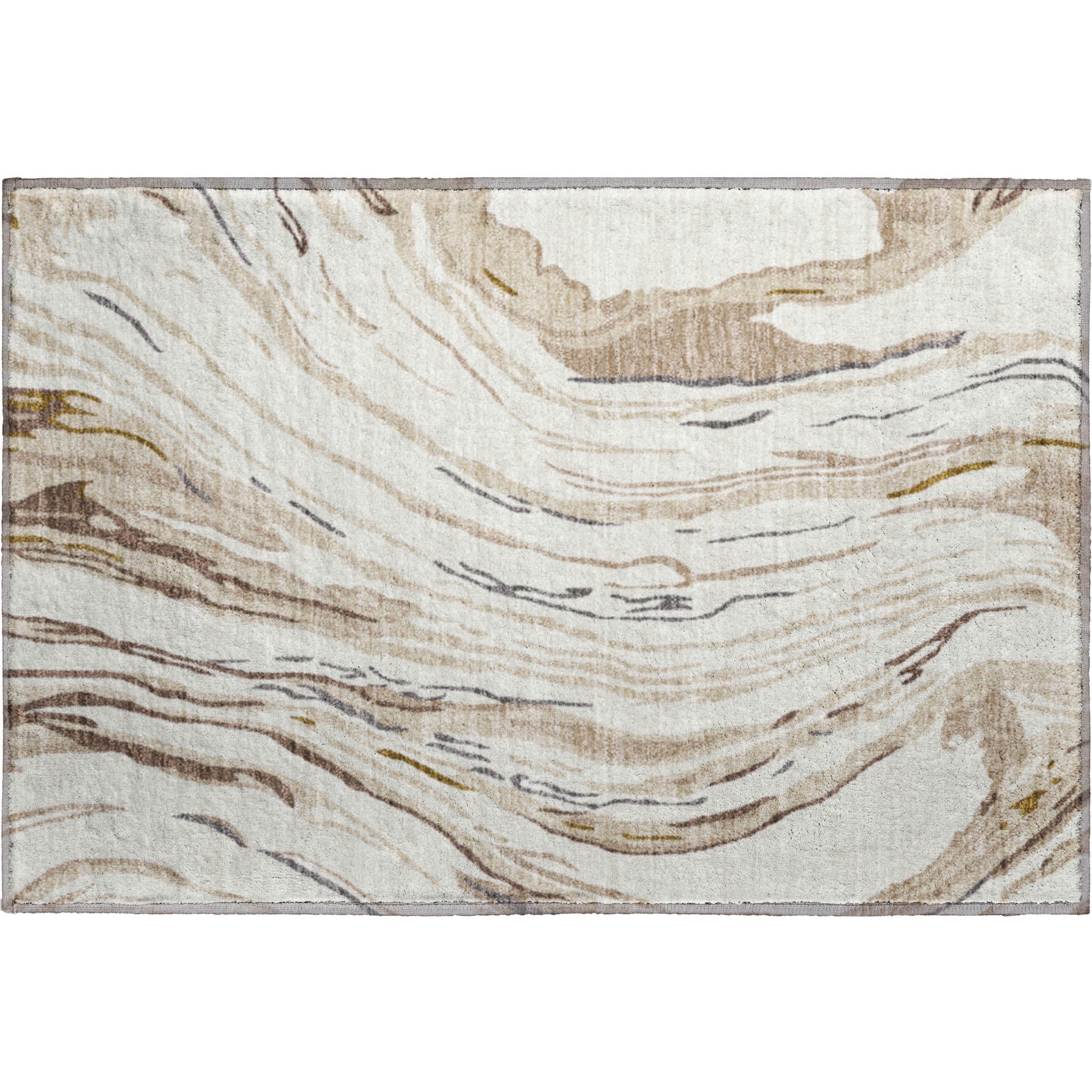 Bogota Machine Washable Transitional Ivory Rug 1'8" x 2'6" #shape_Rectangle