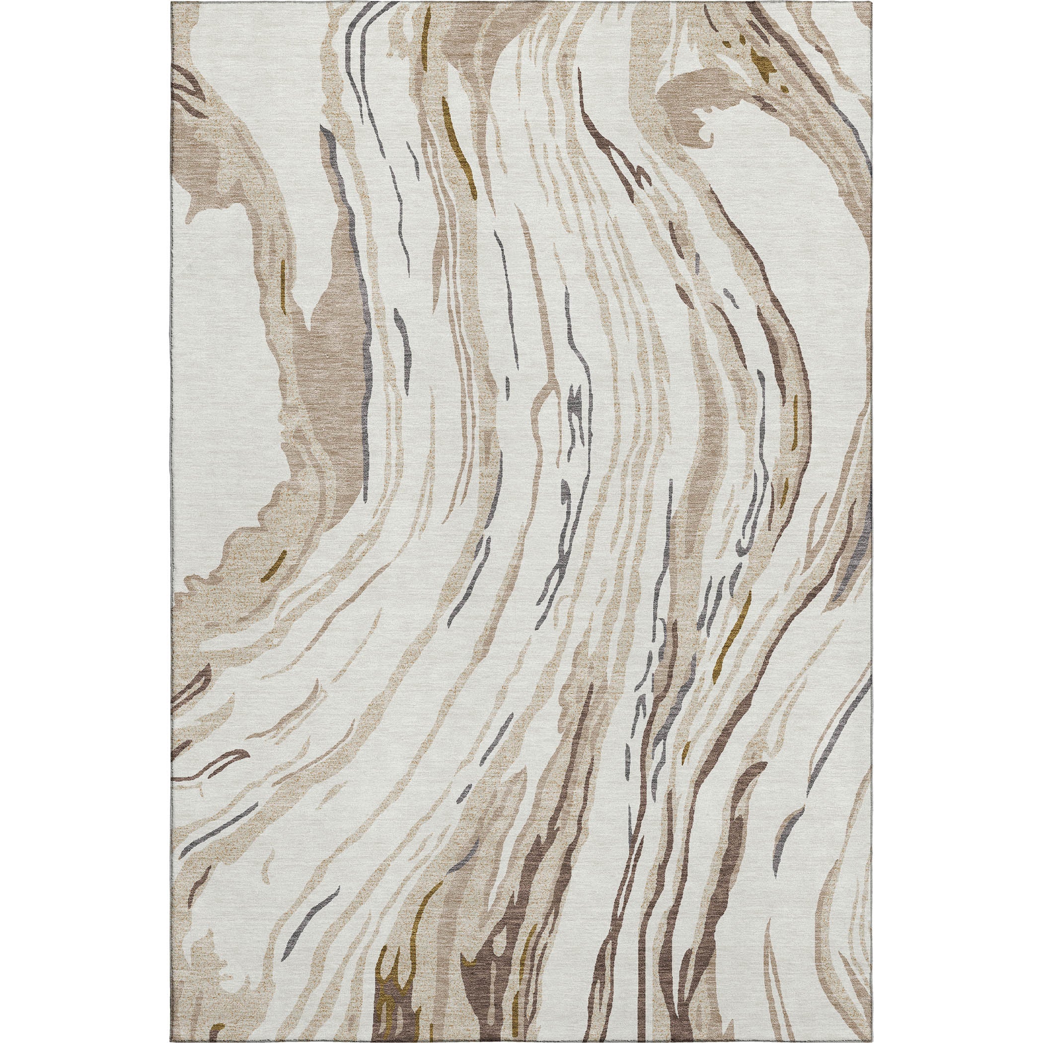 Bogota Machine Washable Transitional Ivory Rug 2'6" x 3'10" #shape_Rectangle
