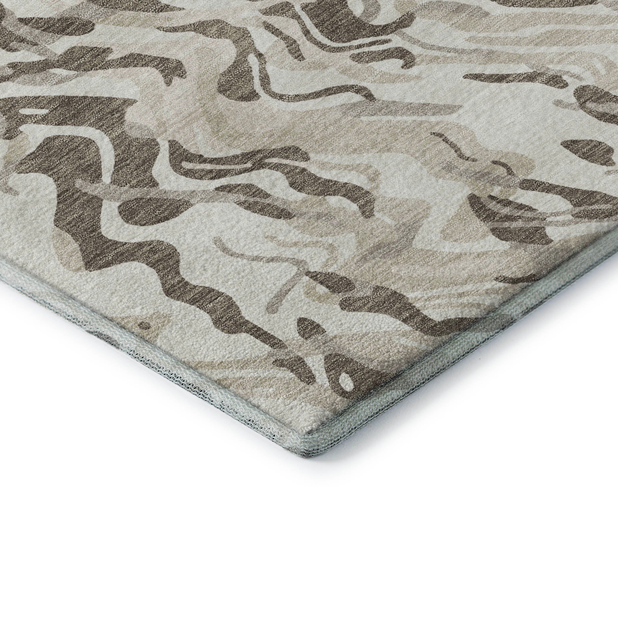 Bruges Machine Washable Transitional Ivory Rug 1'8" x 2'6" #shape_Rectangle