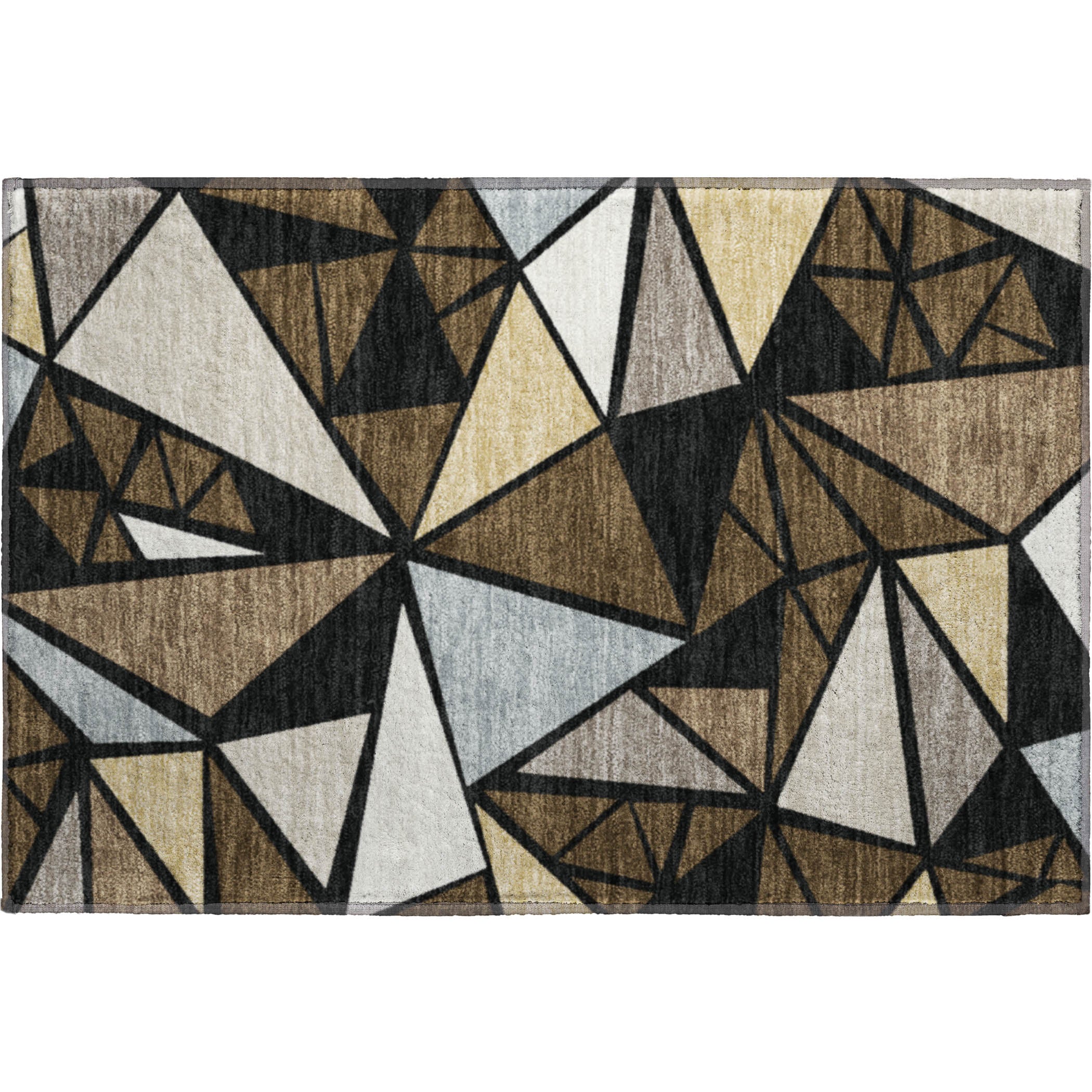 Valletta Machine Washable Transitional Brown Rug 1'8" x 2'6" #shape_Rectangle