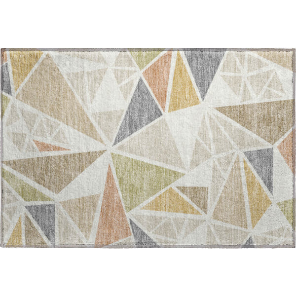 Valletta Machine Washable Transitional Ivory Rug 1'8" x 2'6"