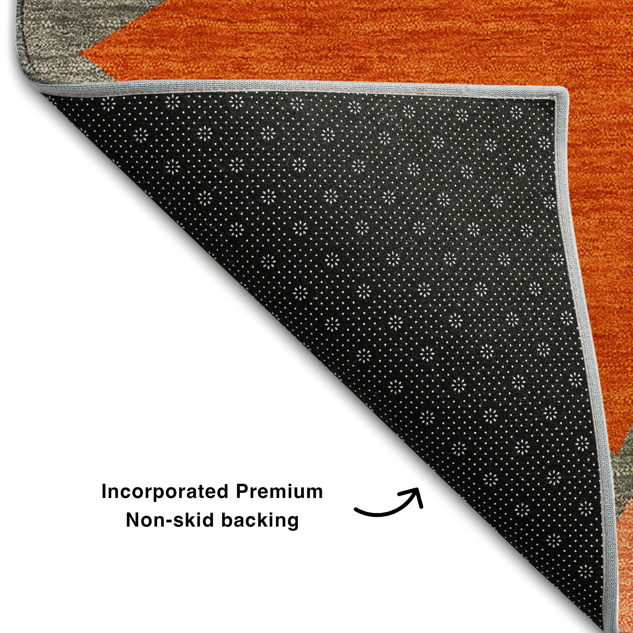 Valletta Machine Washable Transitional Rust Orange Rug 1'8" x 2'6" #shape_Rectangle