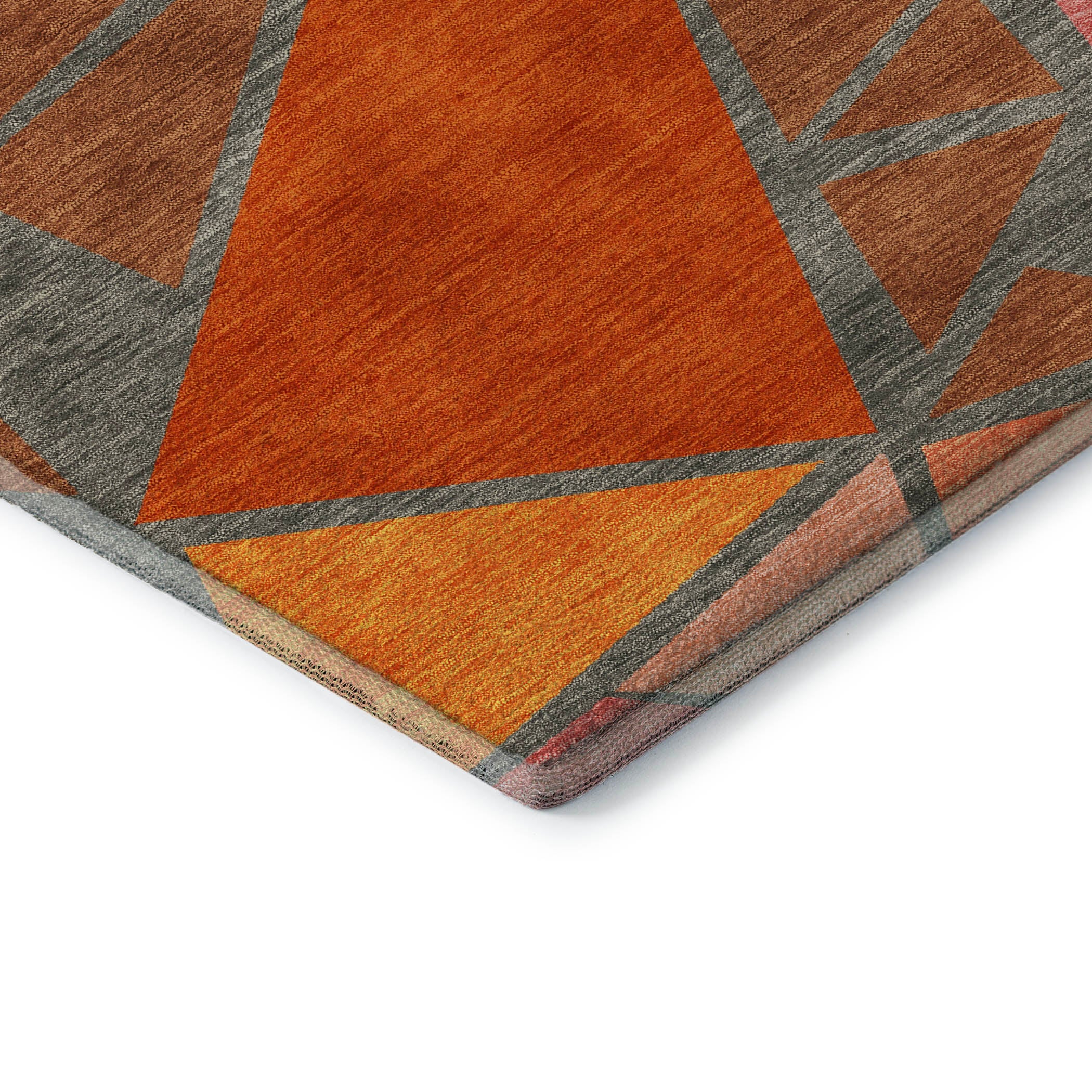 Valletta Machine Washable Transitional Rust Orange Rug 1'8" x 2'6" #shape_Rectangle