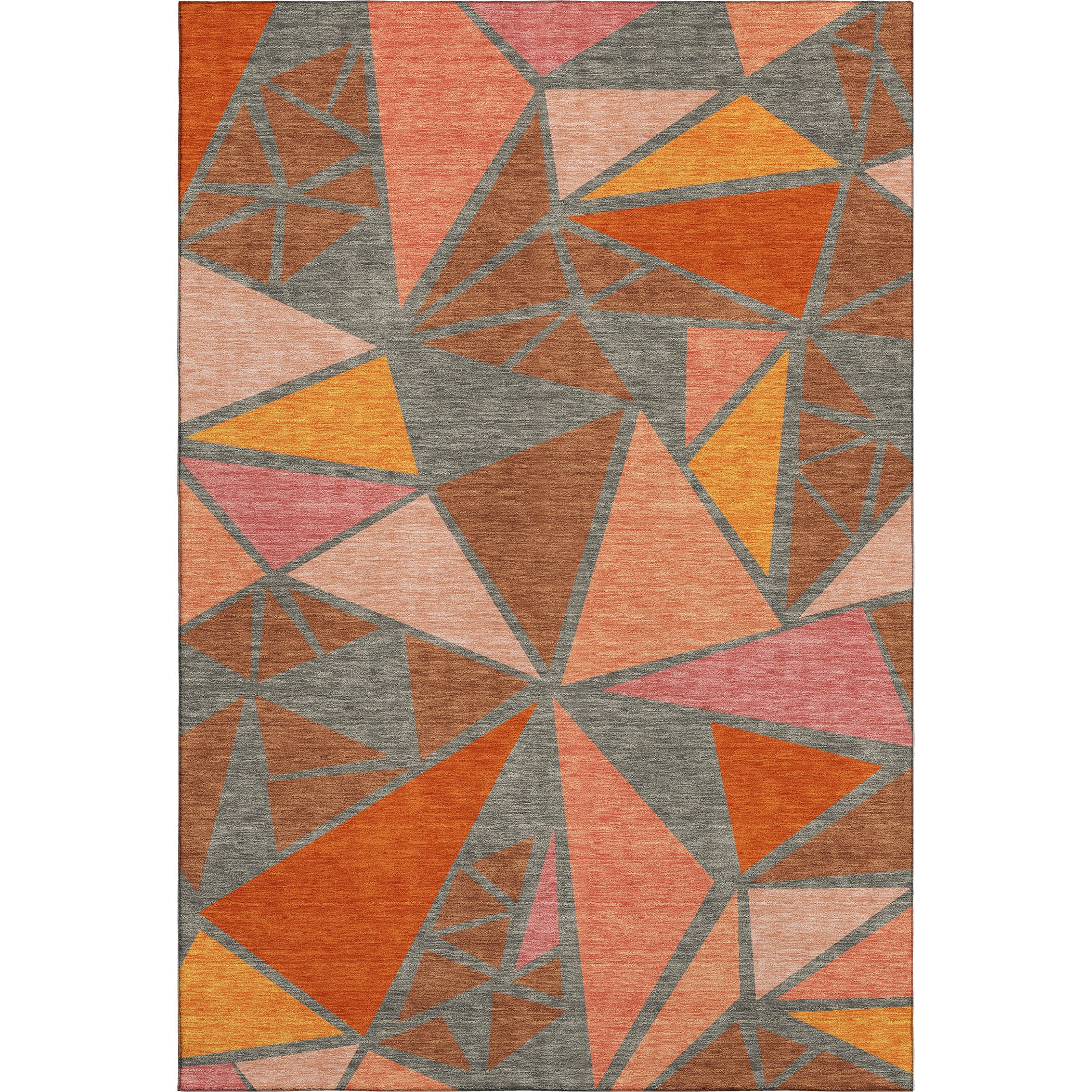 Valletta Machine Washable Transitional Rust Orange Rug 2'6" x 3'10" #shape_Rectangle