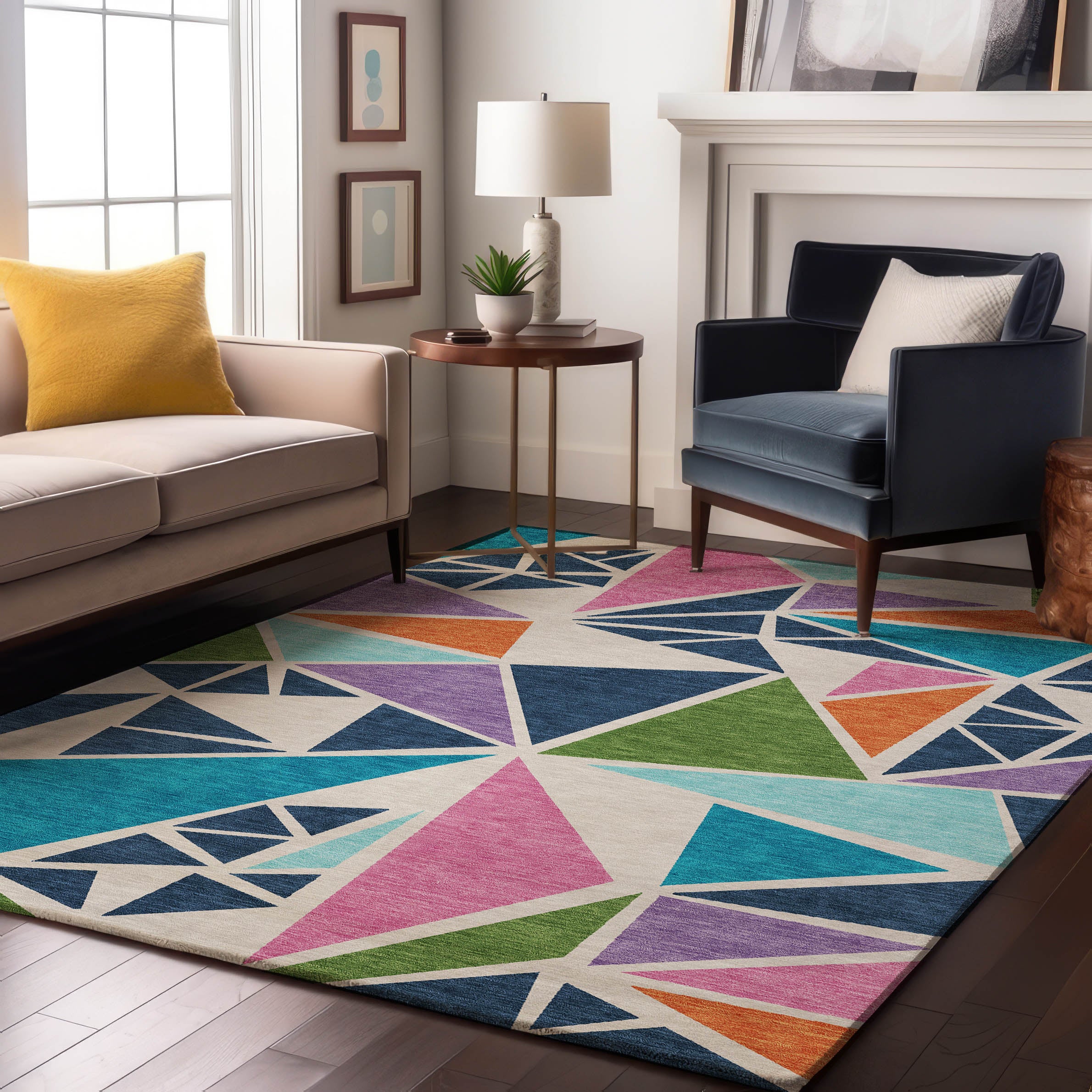 Valletta Machine Washable Transitional White Ivory Rug 2'6" x 3'10" #shape_Rectangle