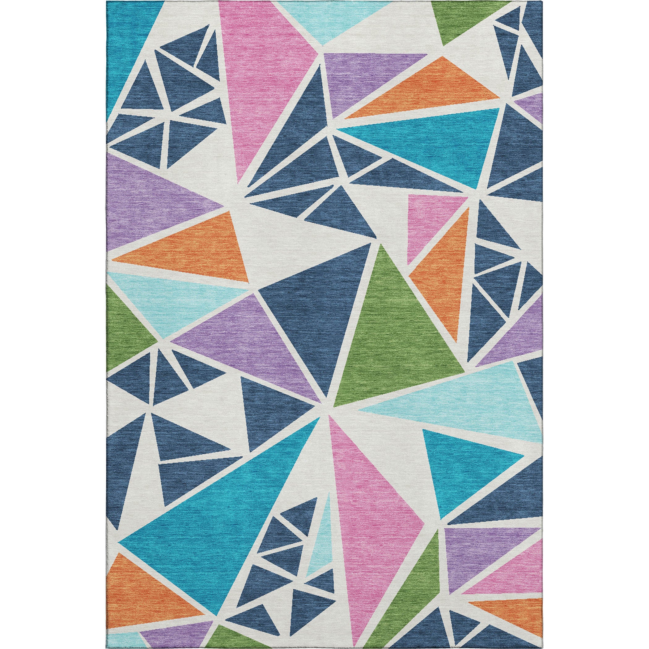 Valletta Machine Washable Transitional White Ivory Rug 2'6" x 3'10" #shape_Rectangle