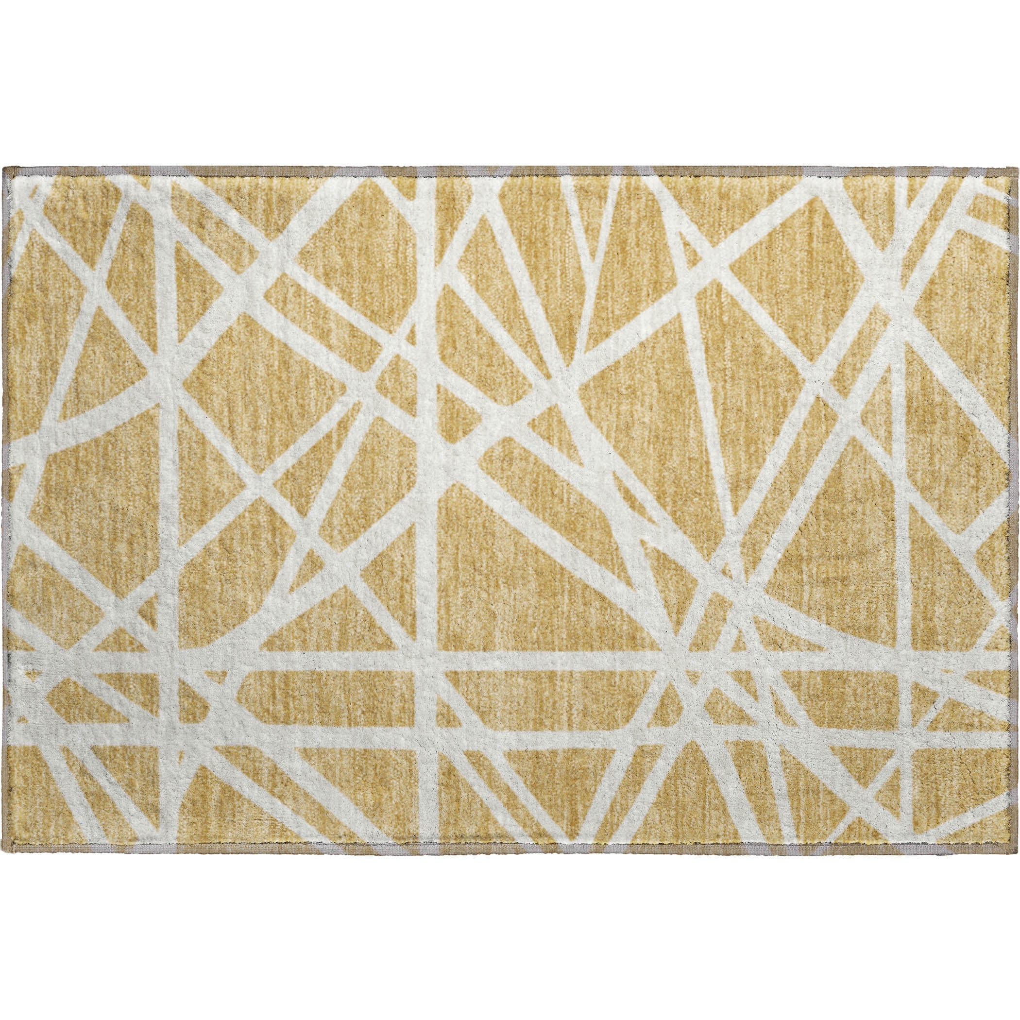 Bern Machine Washable Transitional Gold Rug 1'8" x 2'6" #shape_Rectangle