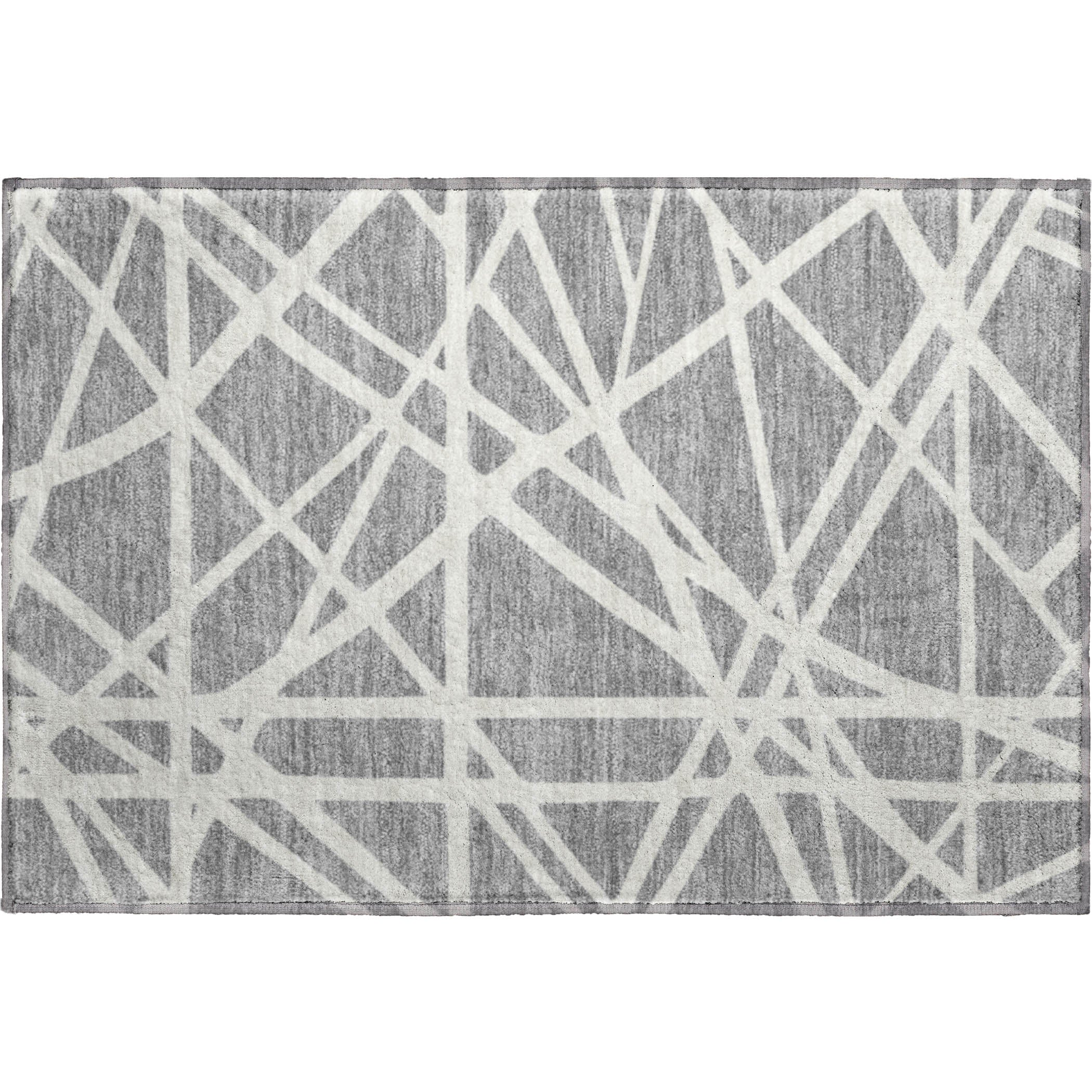 Bern Machine Washable Transitional Gray Rug 1'8" x 2'6" #shape_Rectangle