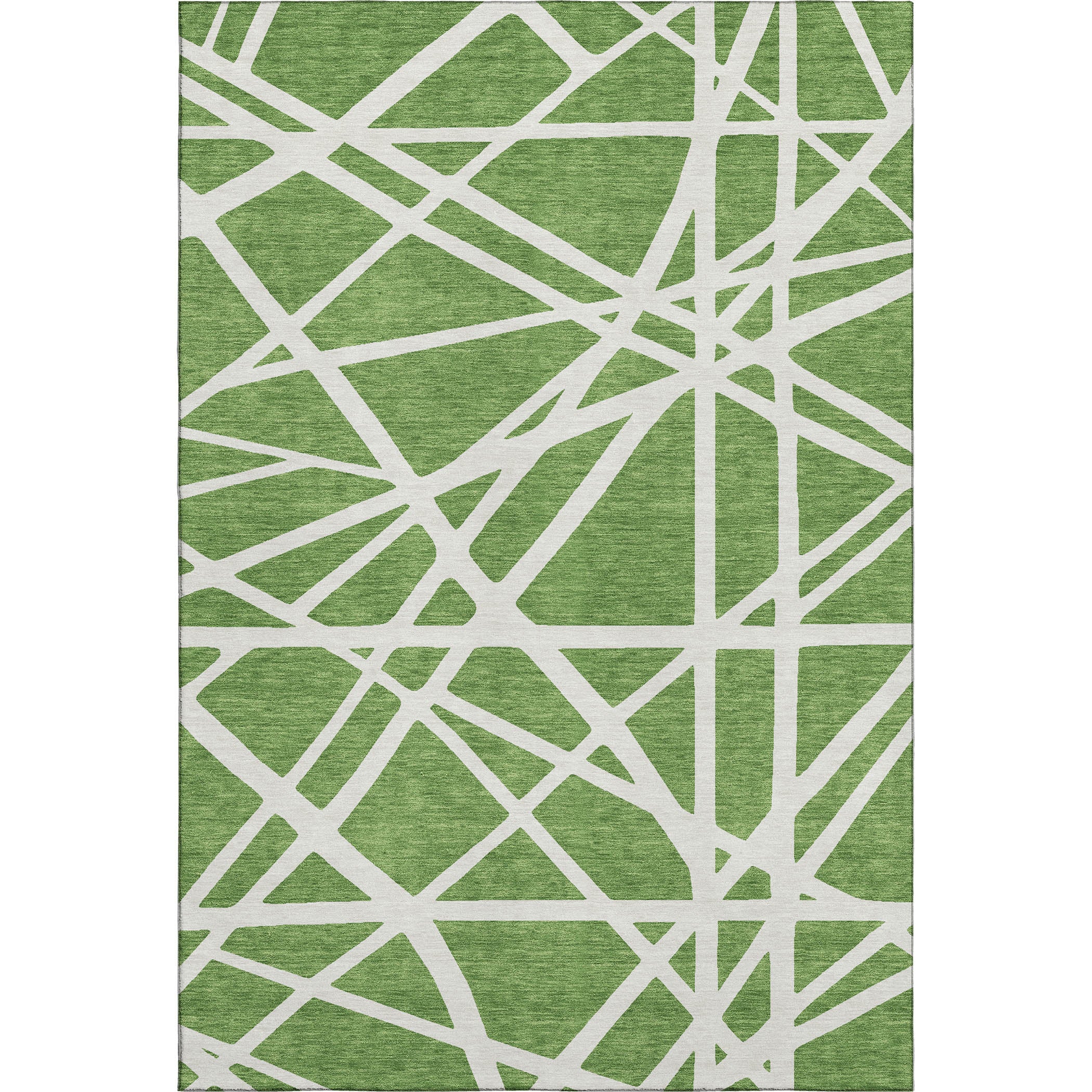 Bern Machine Washable Transitional Green Rug 2'6" x 3'10" #shape_Rectangle