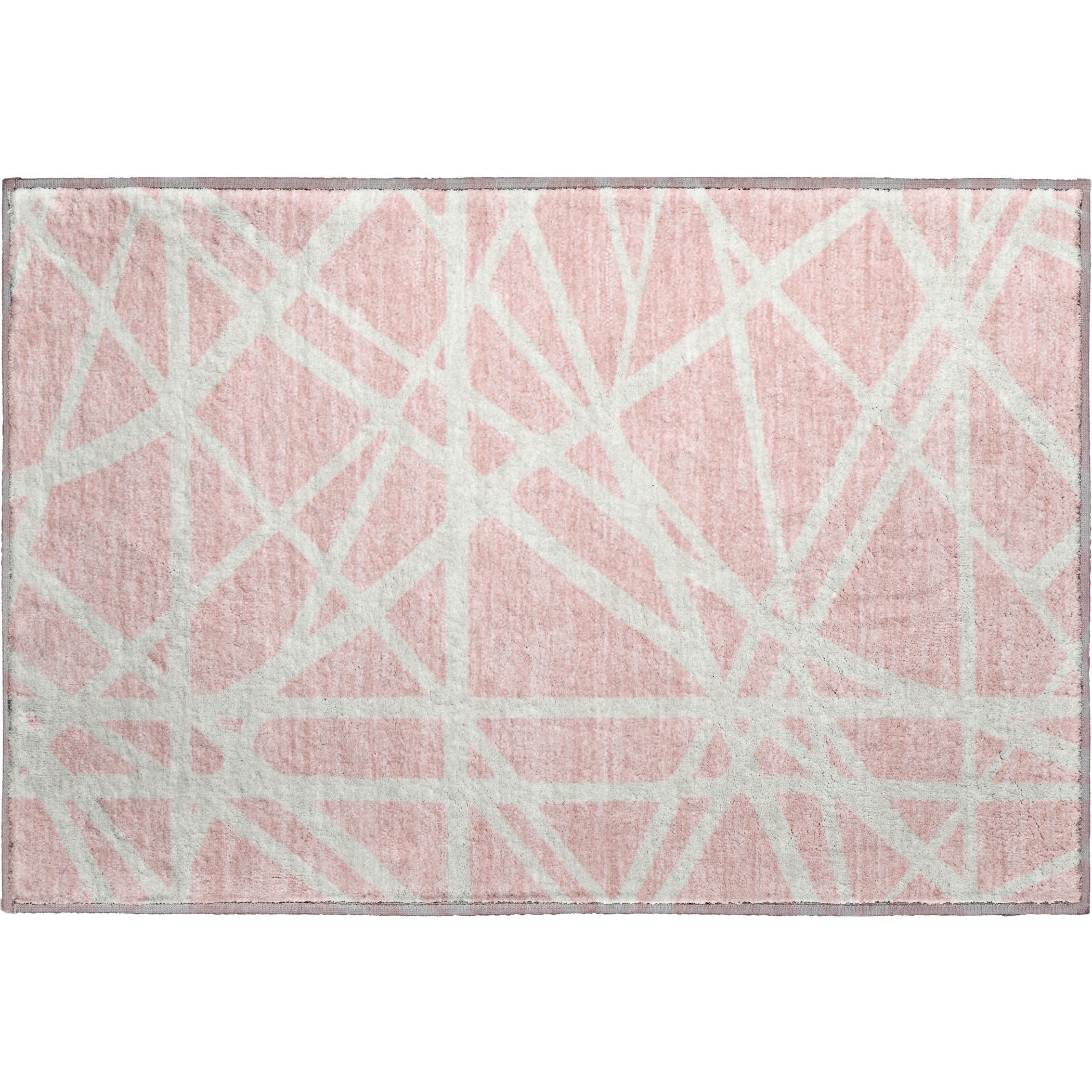 Bern Machine Washable Transitional Pink Rug 1'8" x 2'6" #shape_Rectangle