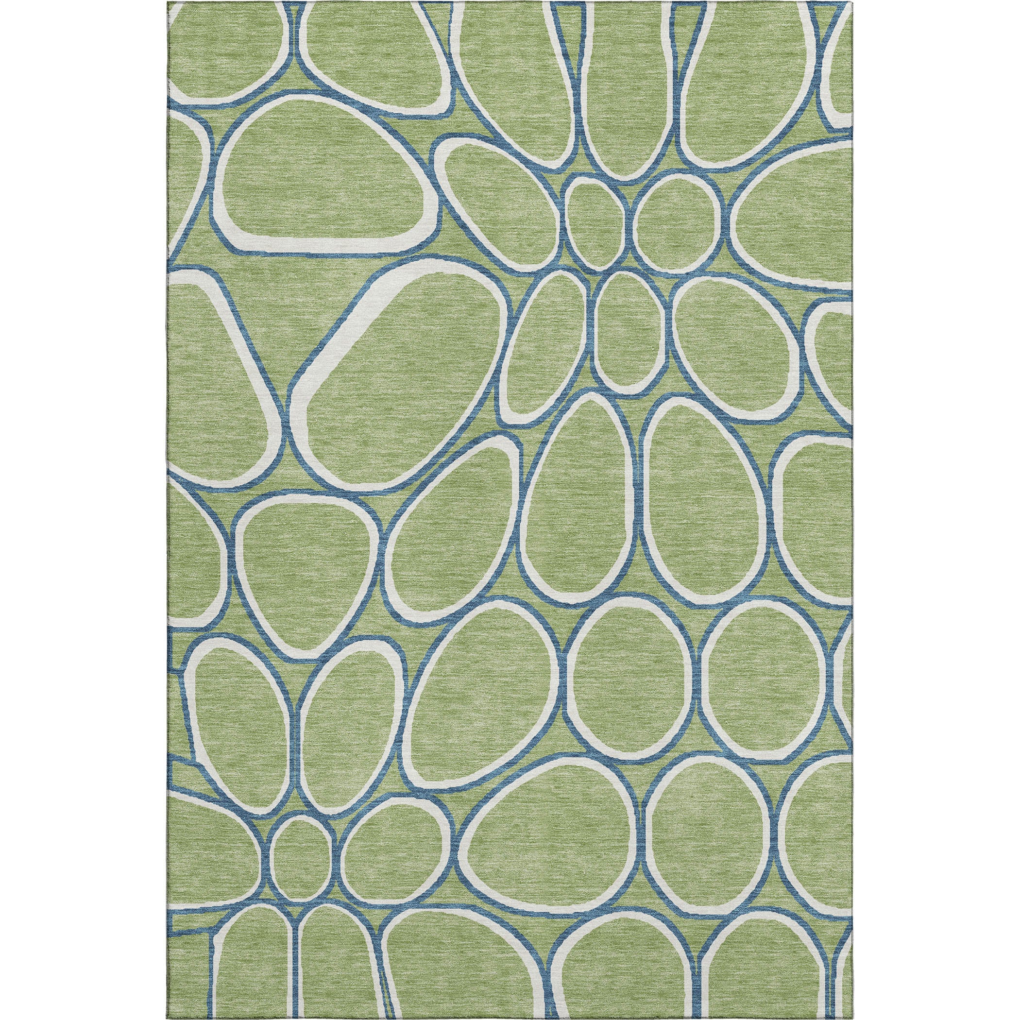 Oslo Machine Washable Transitional Aloe Green Rug 2'6" x 3'10" #shape_Rectangle