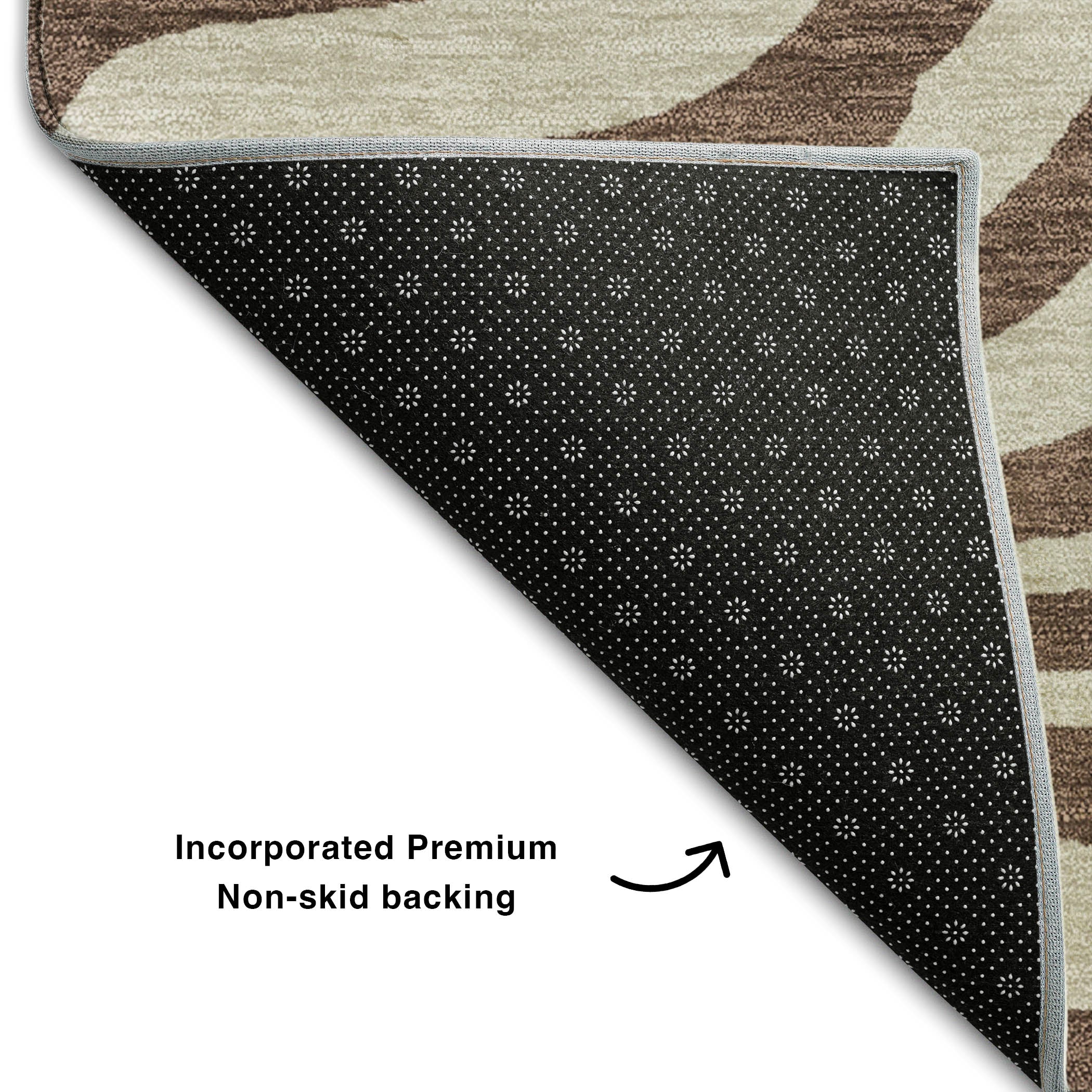 Dubrovnik Machine Washable Transitional Brown Rug 1'8" x 2'6" #shape_Rectangle