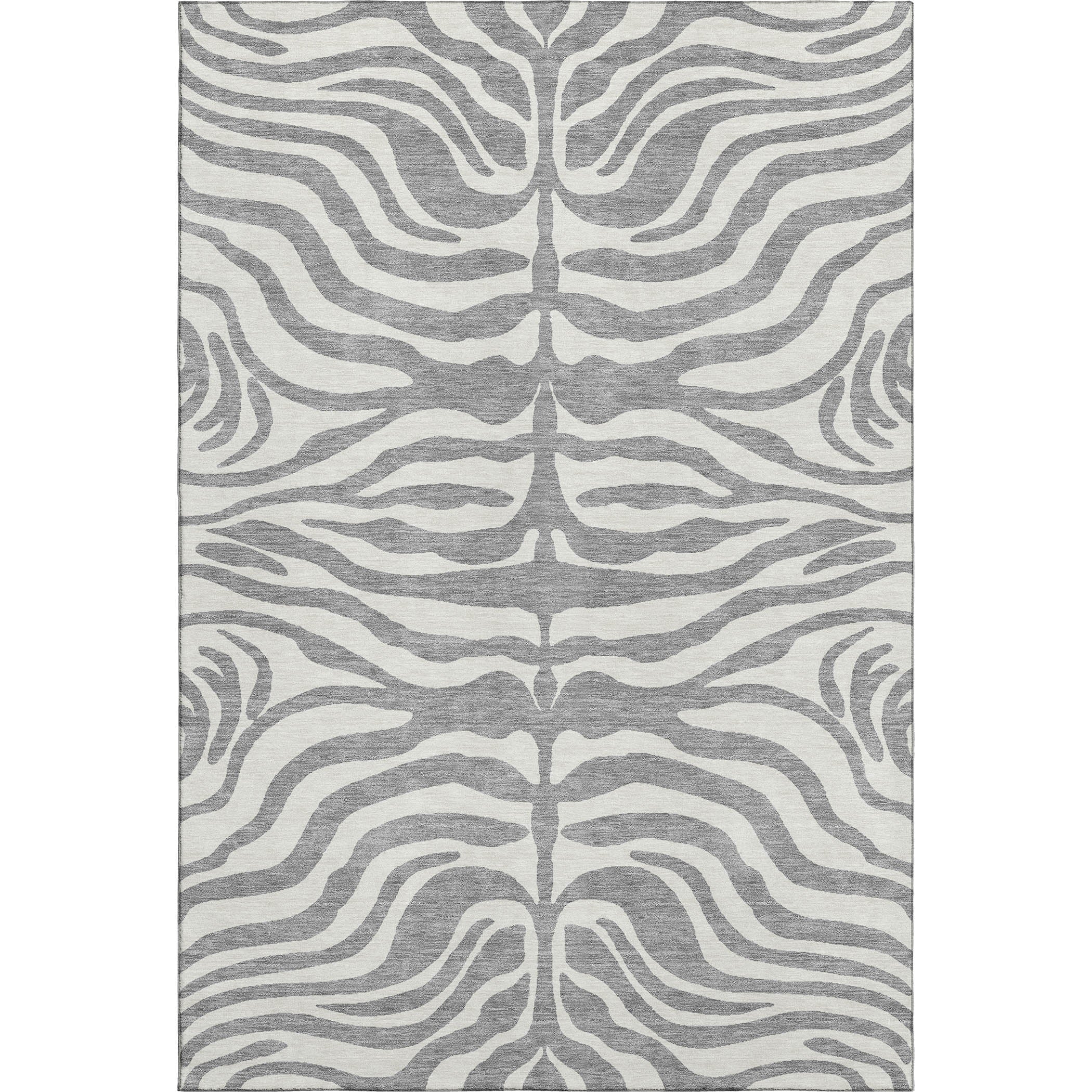 Dubrovnik Machine Washable Transitional Gray Rug 2'6" x 3'10" #shape_Rectangle