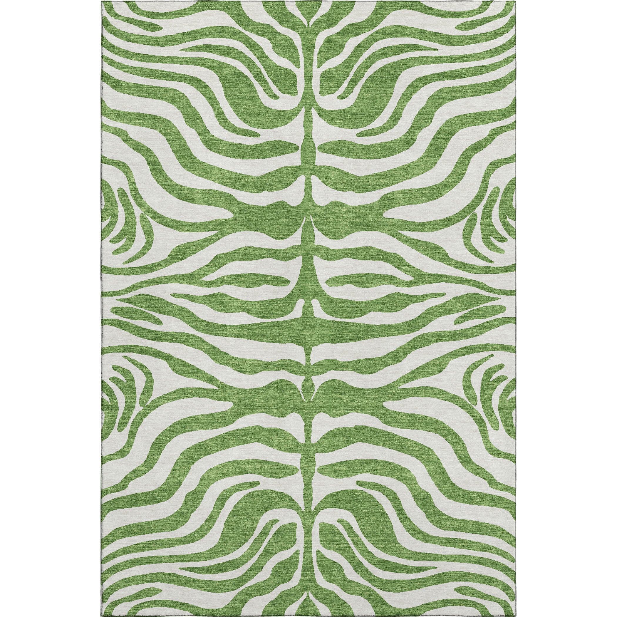 Dubrovnik Machine Washable Transitional Green Rug 2'6" x 3'10" #shape_Rectangle