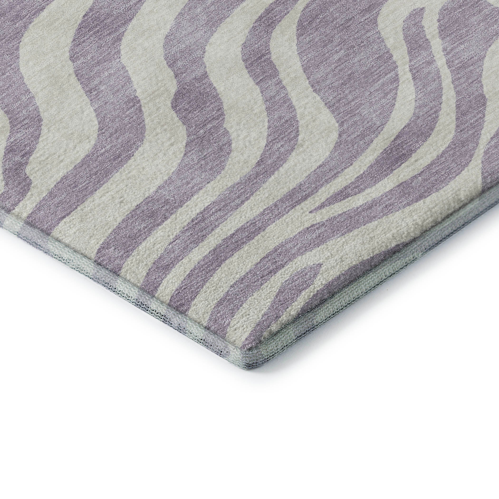 Dubrovnik Machine Washable Transitional Lavender Purple Rug 1'8" x 2'6" #shape_Rectangle