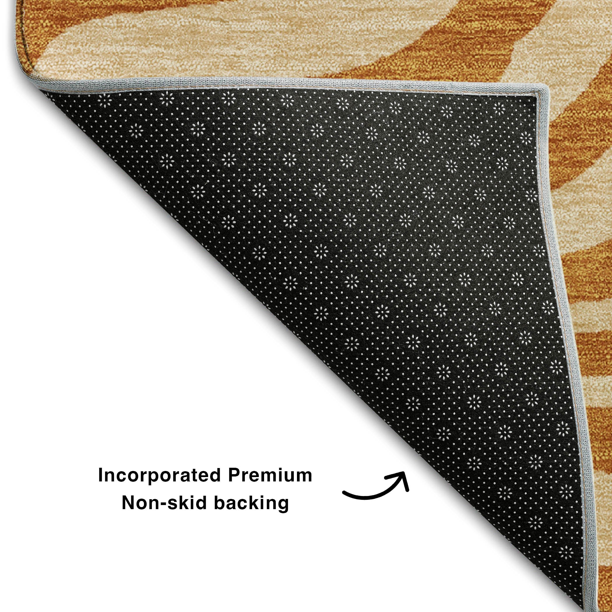 Dubrovnik Machine Washable Transitional Paprika Orange Rug 1'8" x 2'6" #shape_Rectangle