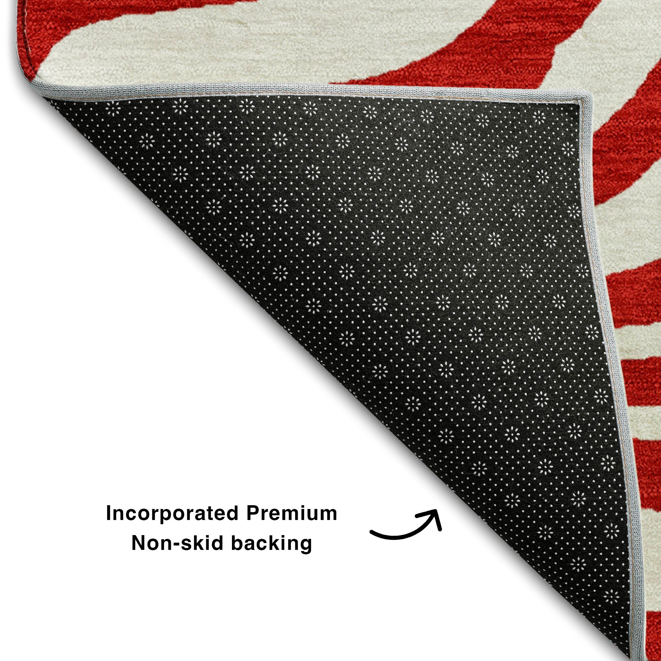 Dubrovnik Machine Washable Transitional Red Rug 1'8" x 2'6" #shape_Rectangle