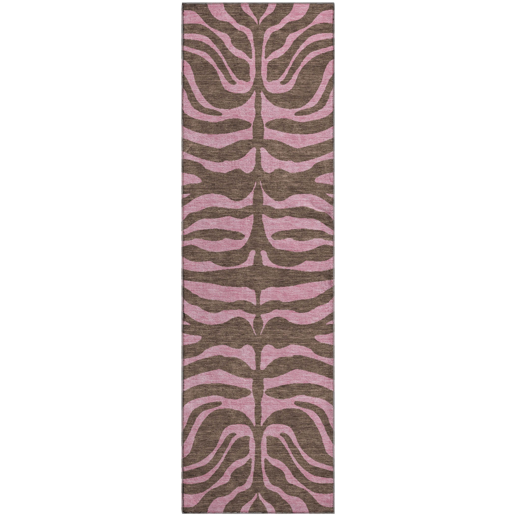 Reykjavik Machine Washable Transitional Brown Rug 2'3" x 7'6" #shape_Runner