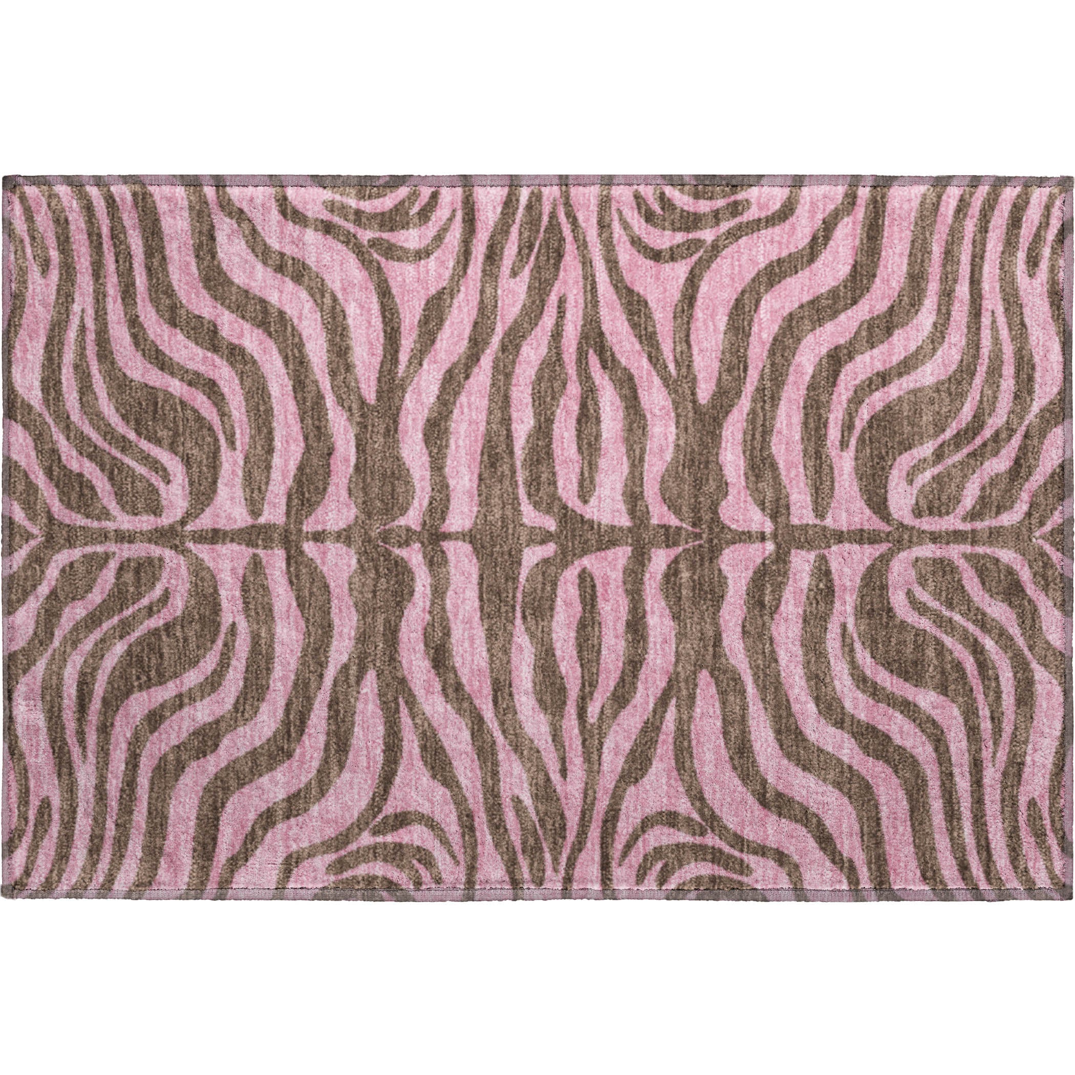 Reykjavik Machine Washable Transitional Brown Rug 1'8" x 2'6" #shape_Rectangle