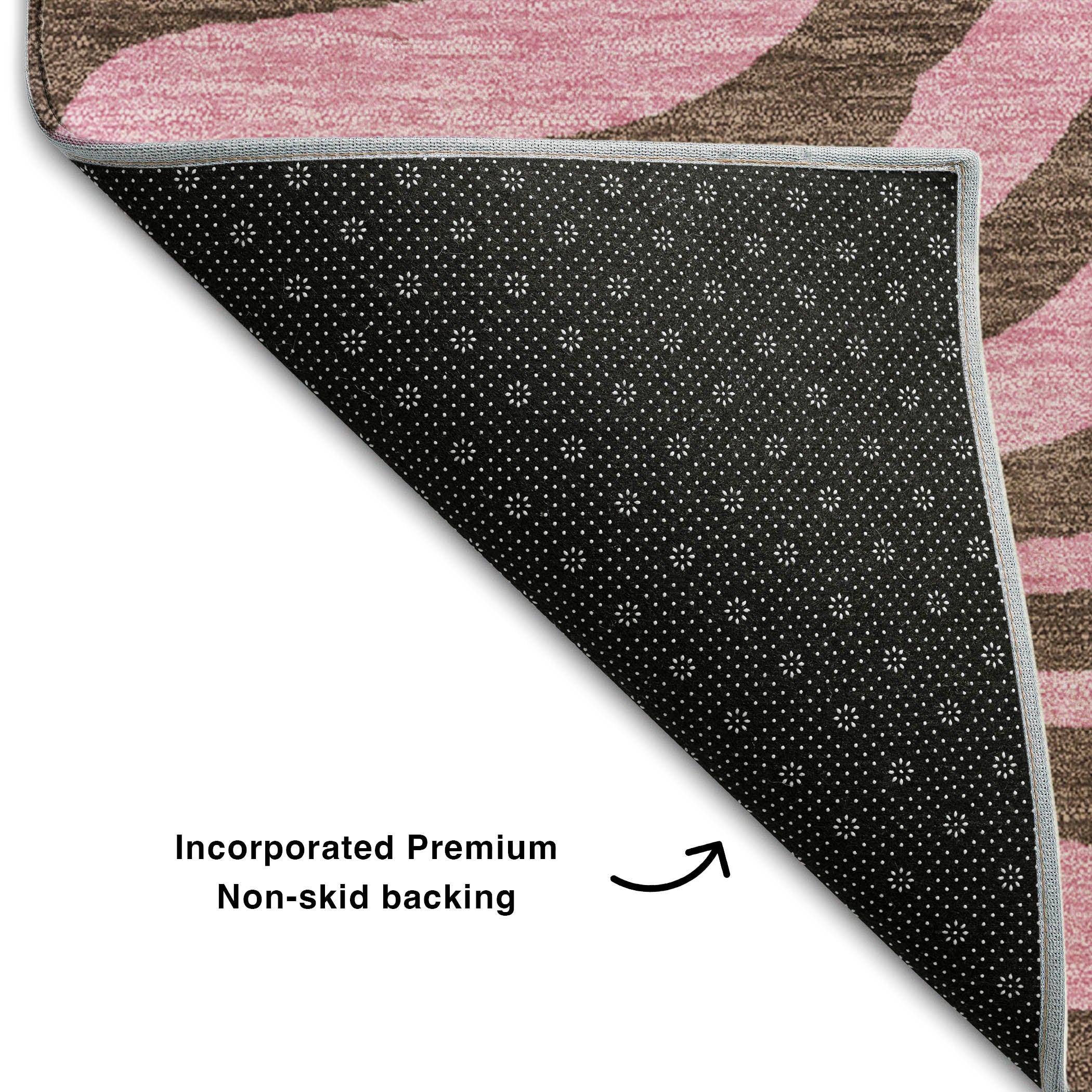Reykjavik Machine Washable Transitional Brown Rug 1'8" x 2'6" #shape_Rectangle