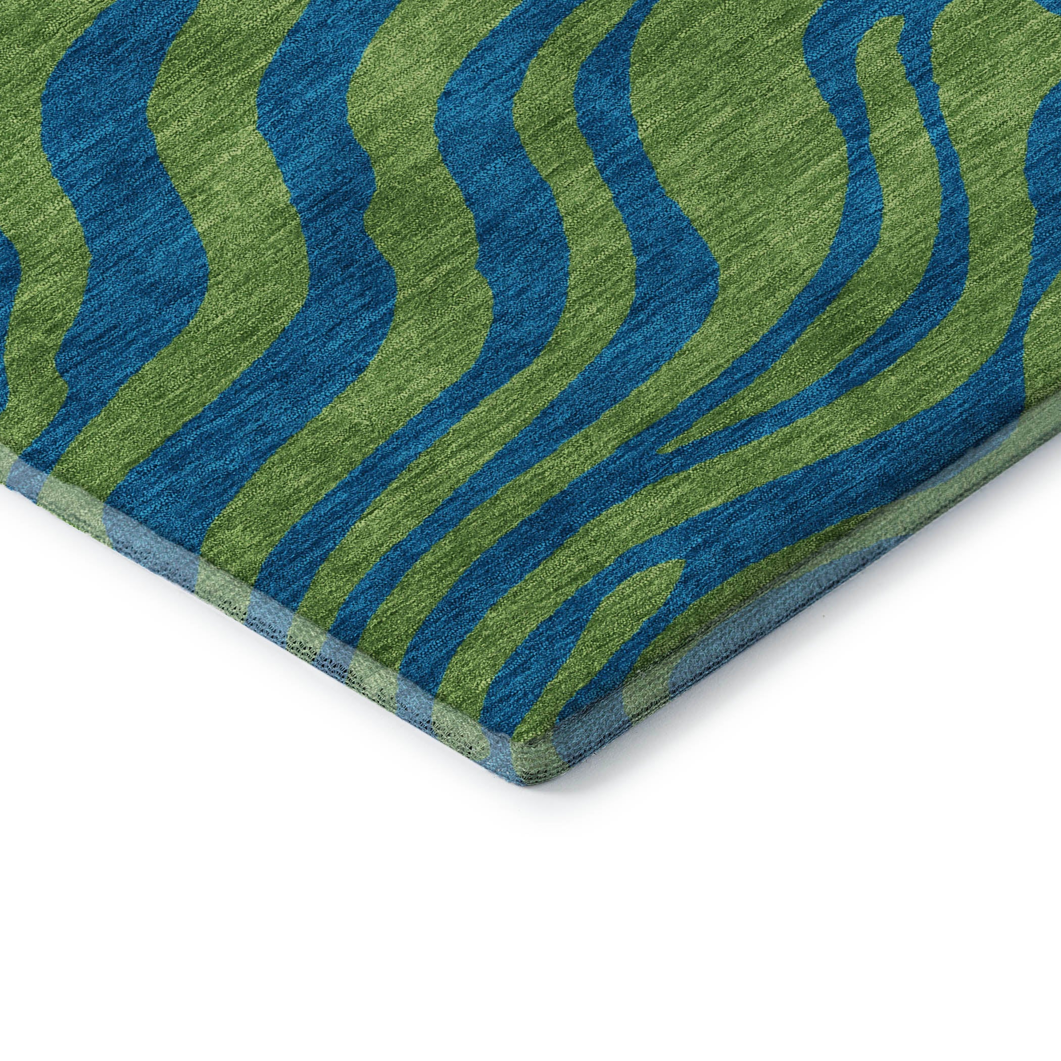 Reykjavik Machine Washable Transitional Green Rug 1'8" x 2'6" #shape_Rectangle