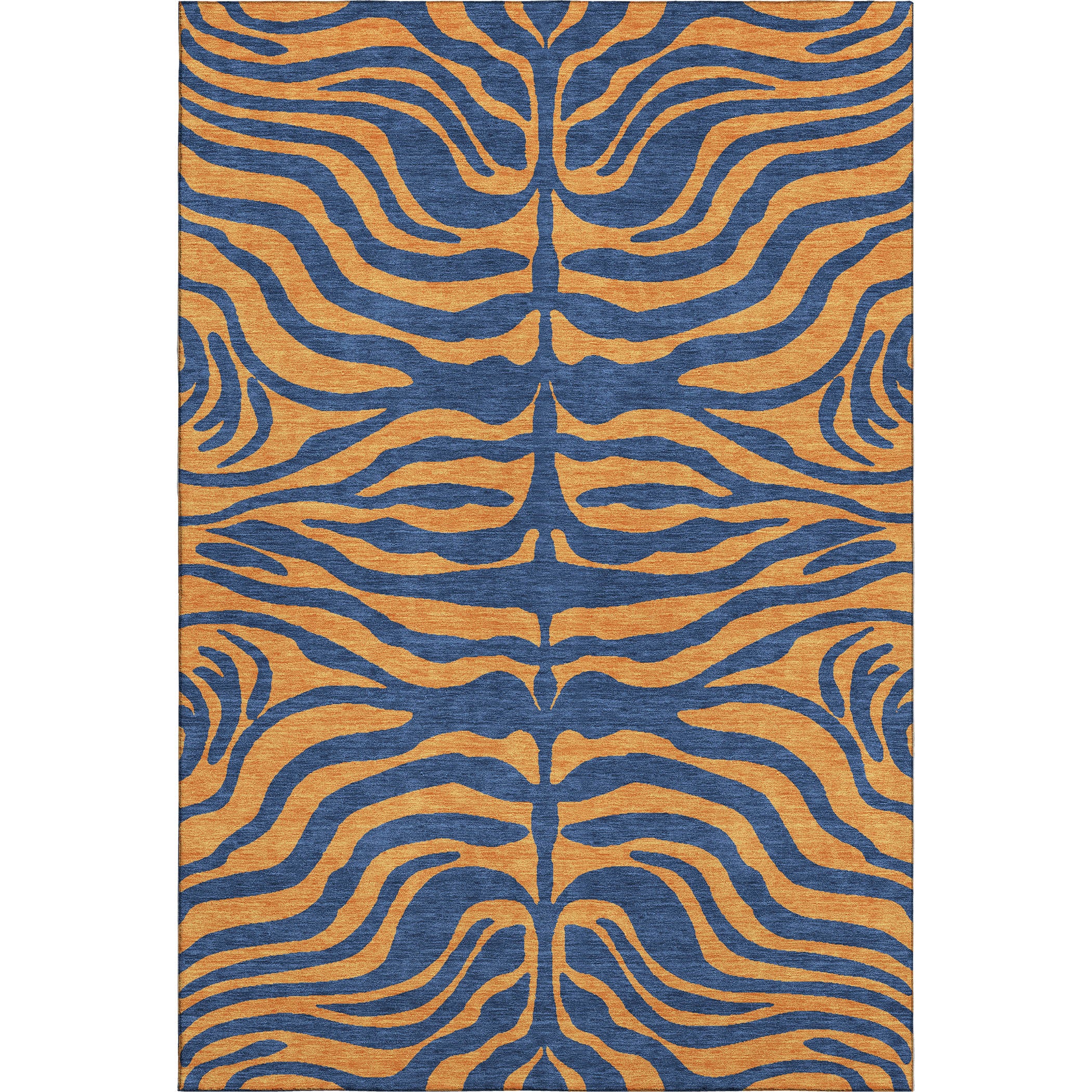 Reykjavik Machine Washable Transitional Navy Blue Rug 2'6" x 3'10" #shape_Rectangle