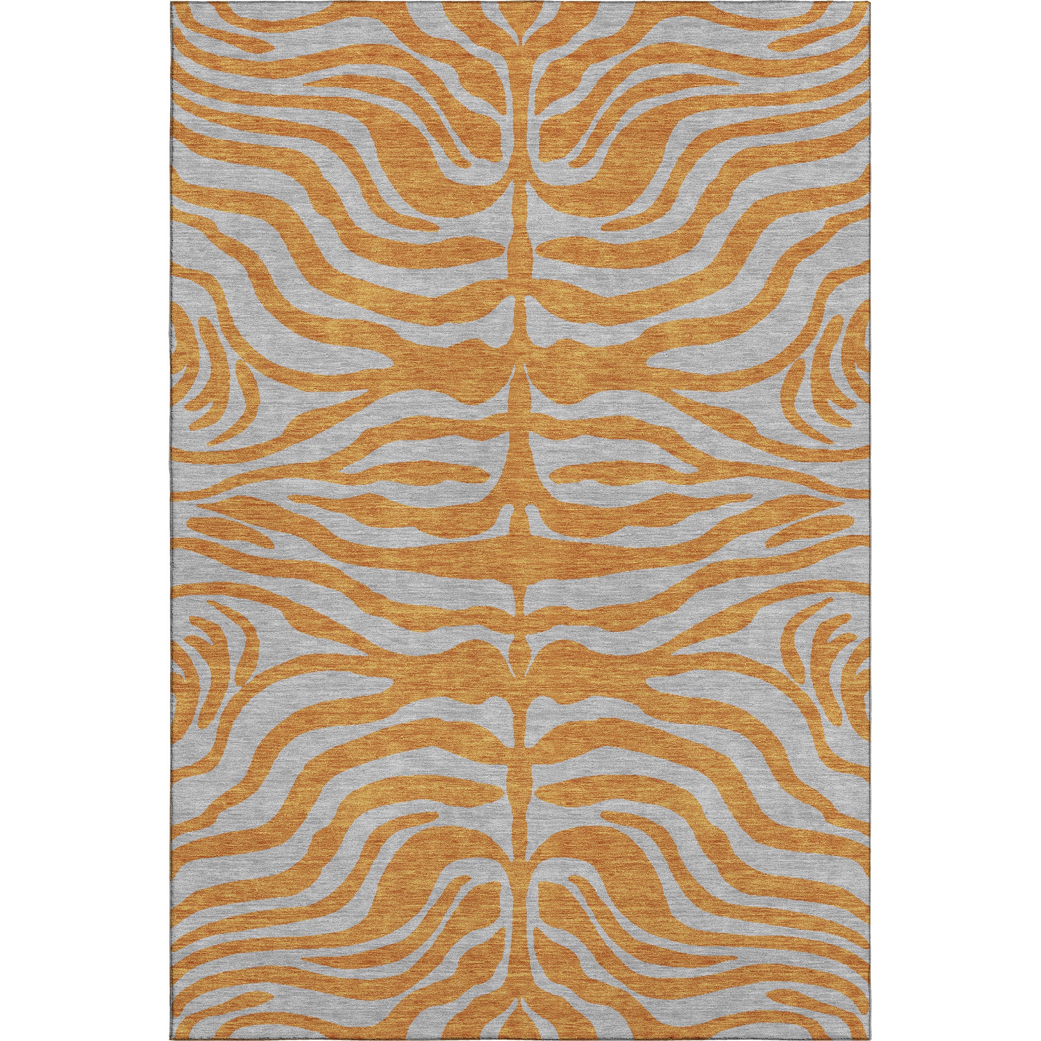 Reykjavik Machine Washable Transitional Orange Rug 2'6" x 3'10" #shape_Rectangle
